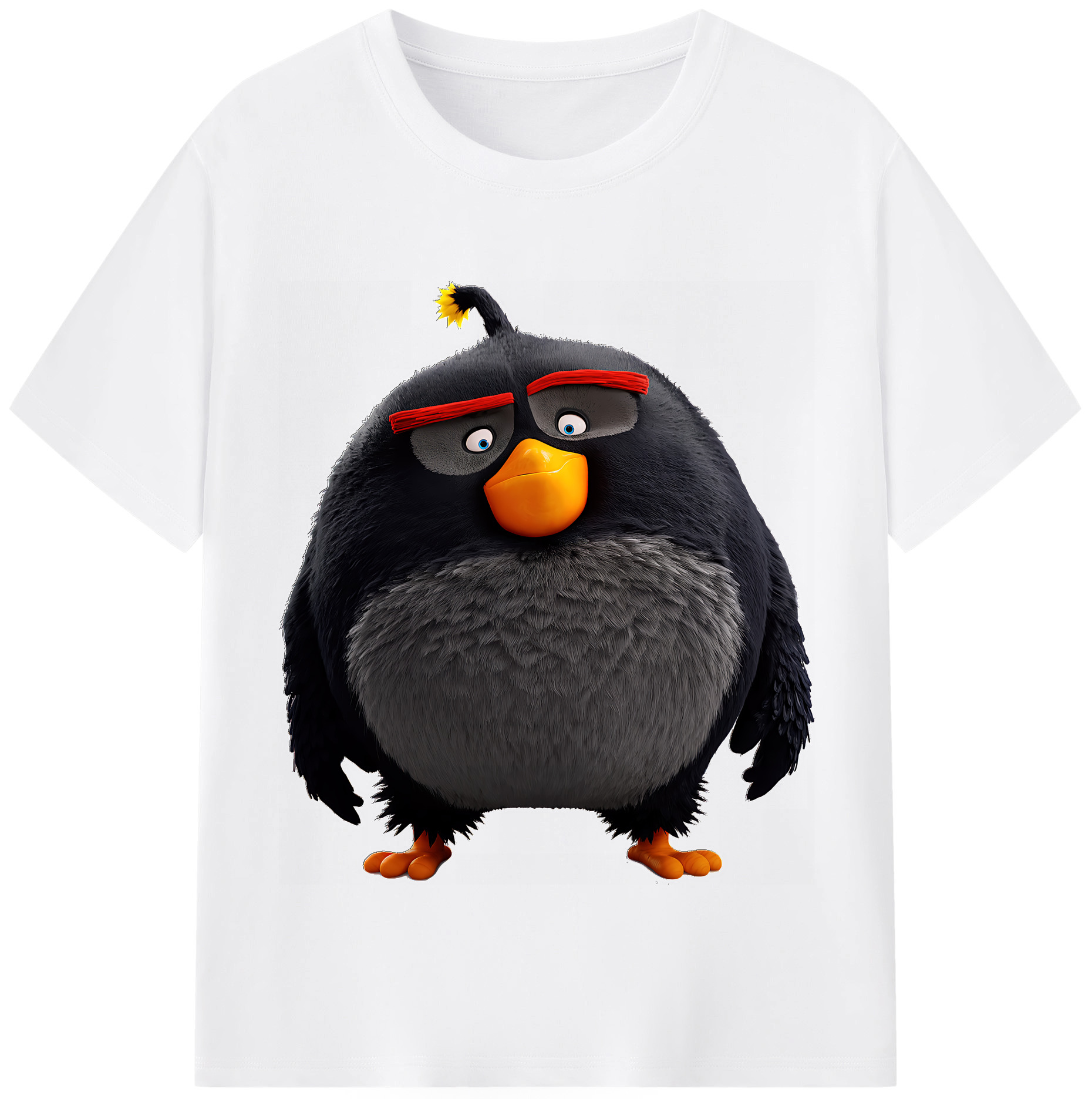 （画像用） Angry Birds アングリーバード 綿100％半袖Tシャツ（フロントプリント）