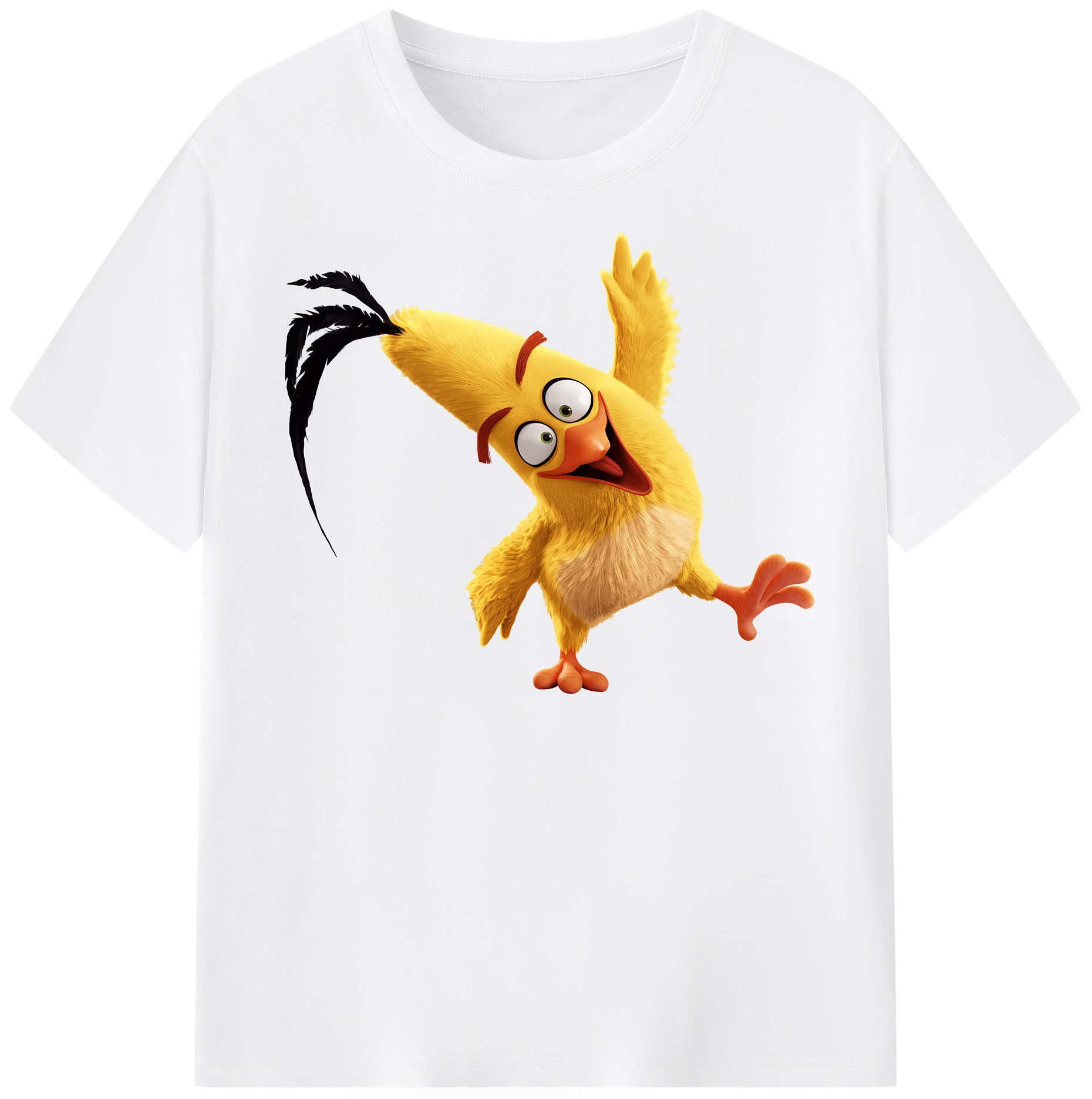 （画像用） Angry Birds アングリーバード 綿100％半袖Tシャツ（フロントプリント）