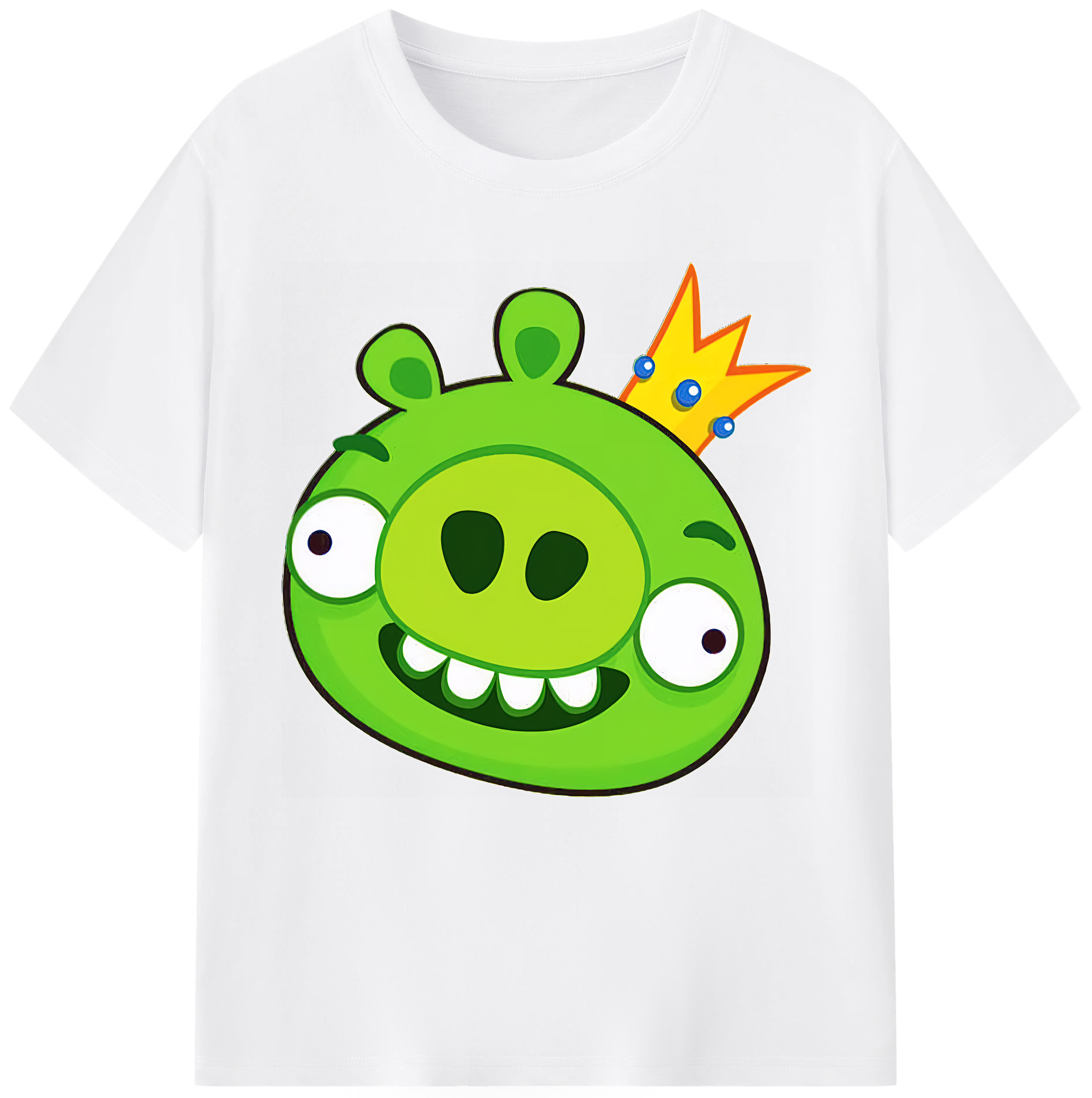 （画像用） Angry Birds アングリーバード 綿100％半袖Tシャツ（フロントプリント）