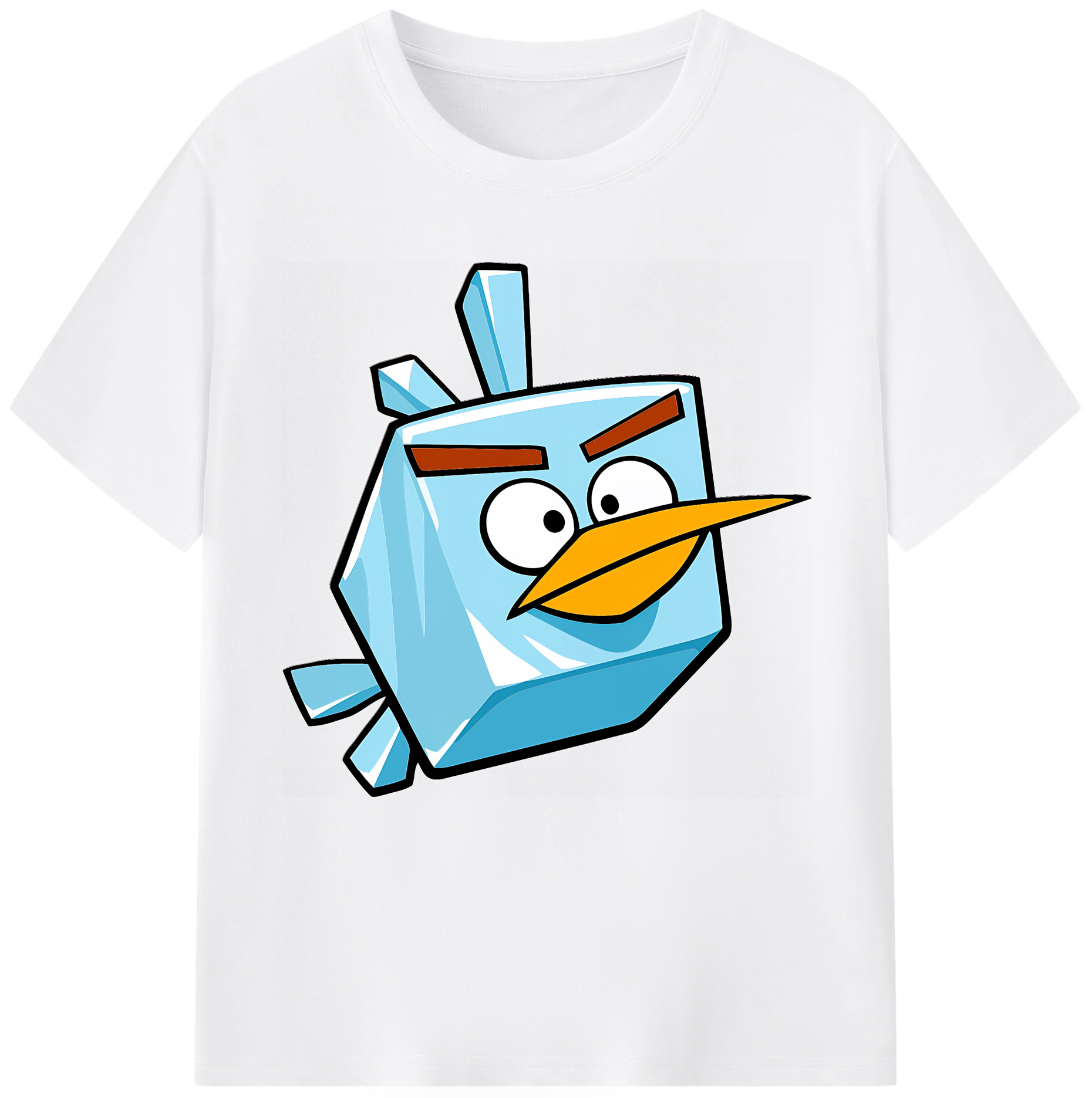 （画像用） Angry Birds アングリーバード 綿100％半袖Tシャツ（フロントプリント）