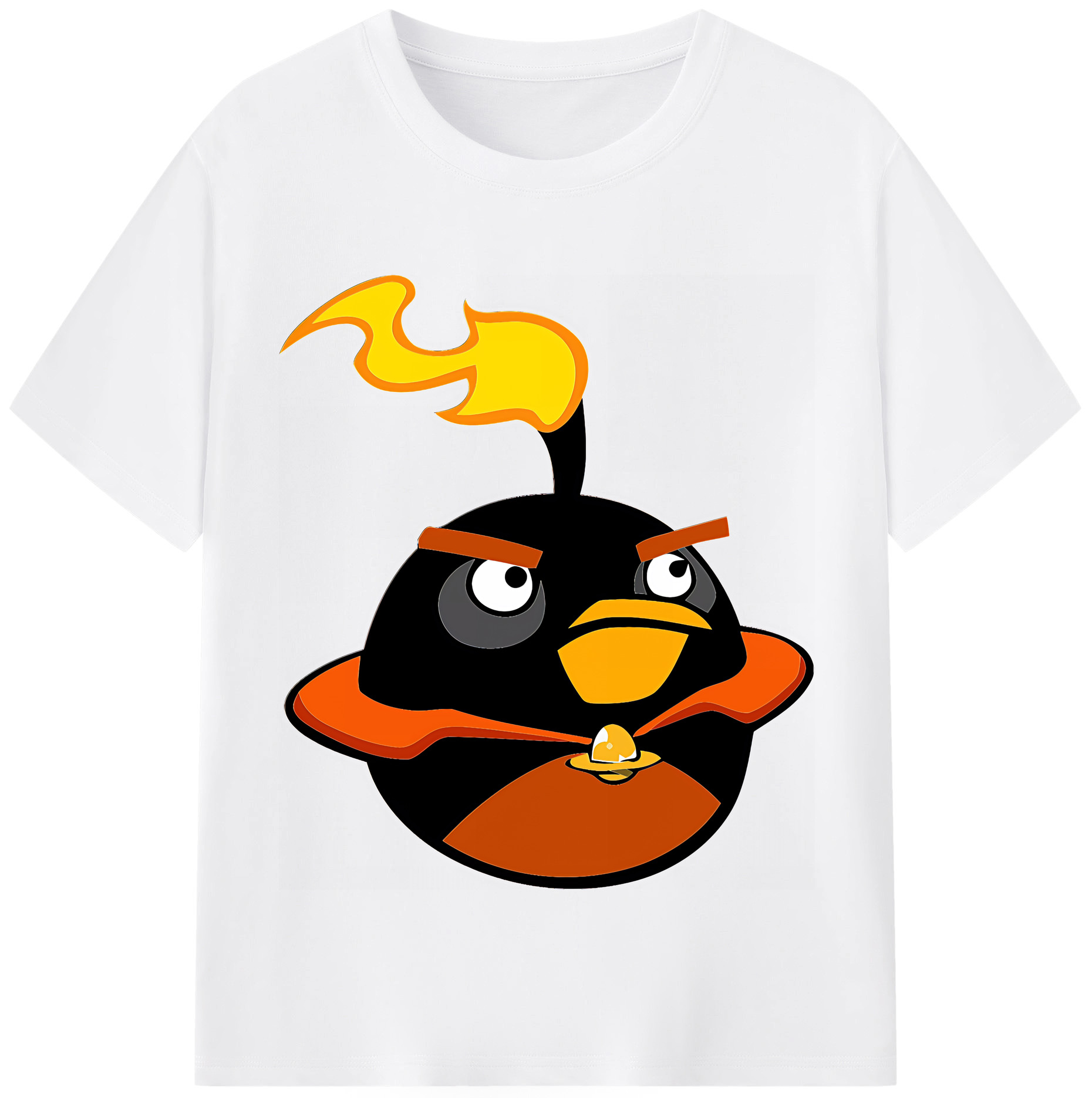 （画像用） Angry Birds アングリーバード 綿100％半袖Tシャツ（フロントプリント）