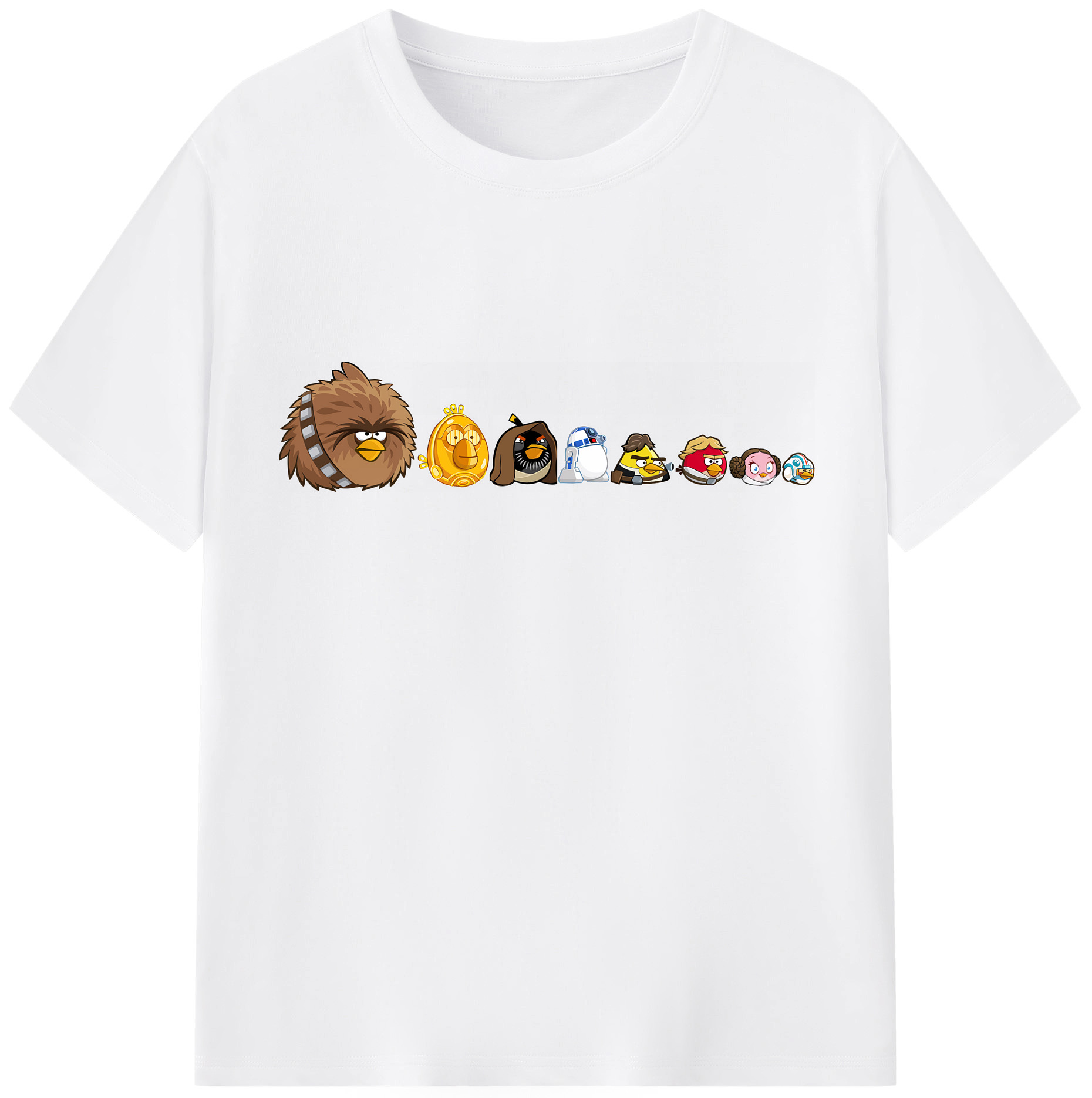 （画像用） Angry Birds アングリーバード 綿100％半袖Tシャツ（フロントプリント）