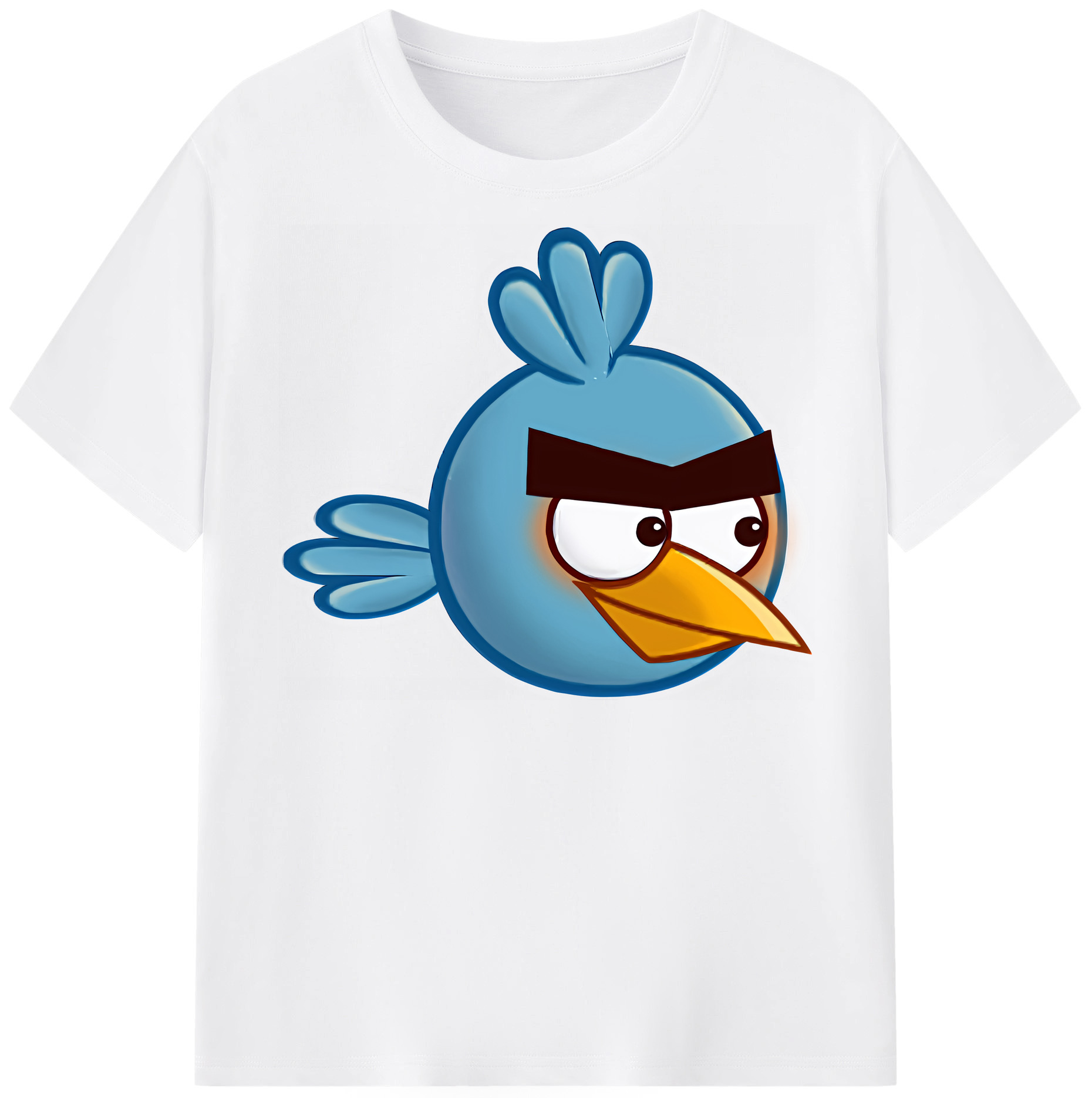（画像用） Angry Birds アングリーバード 綿100％半袖Tシャツ（フロントプリント）