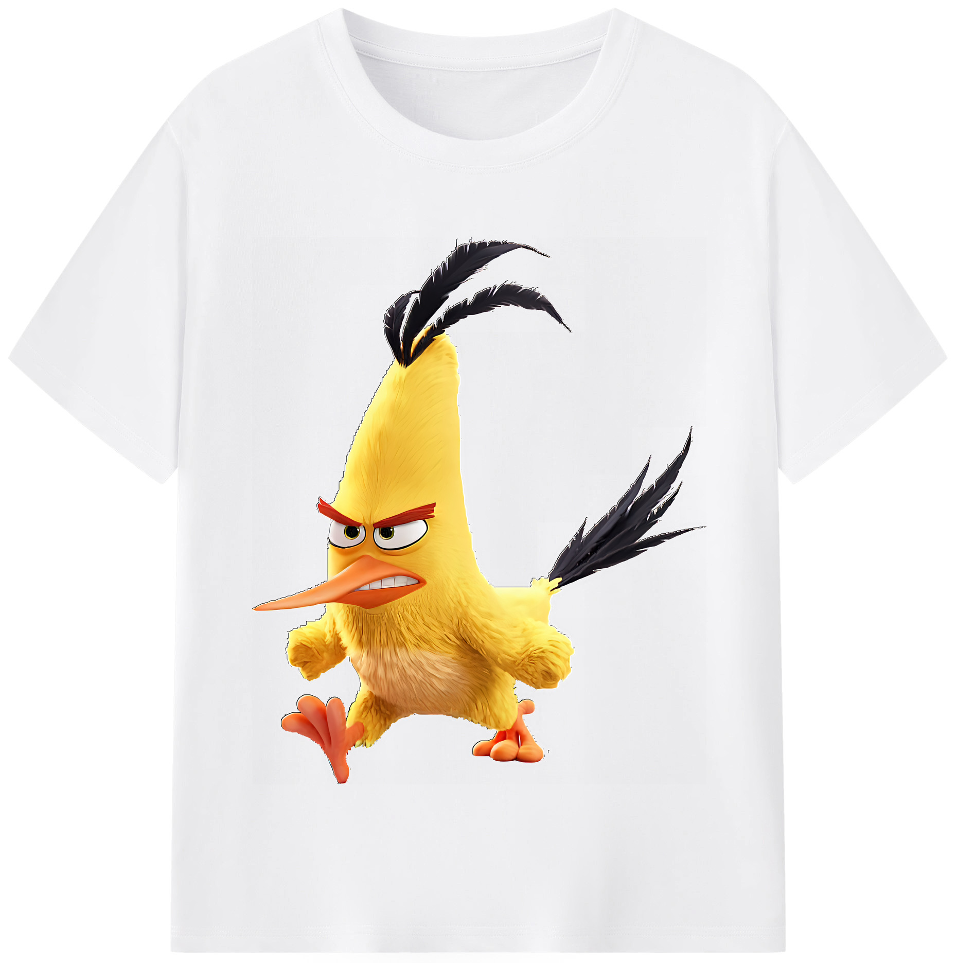（画像用） Angry Birds アングリーバード 綿100％半袖Tシャツ（フロントプリント）