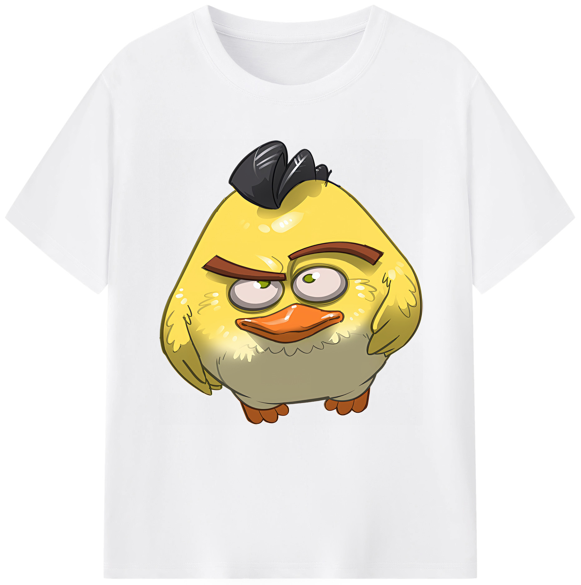 （画像用） Angry Birds アングリーバード 綿100％半袖Tシャツ（フロントプリント）