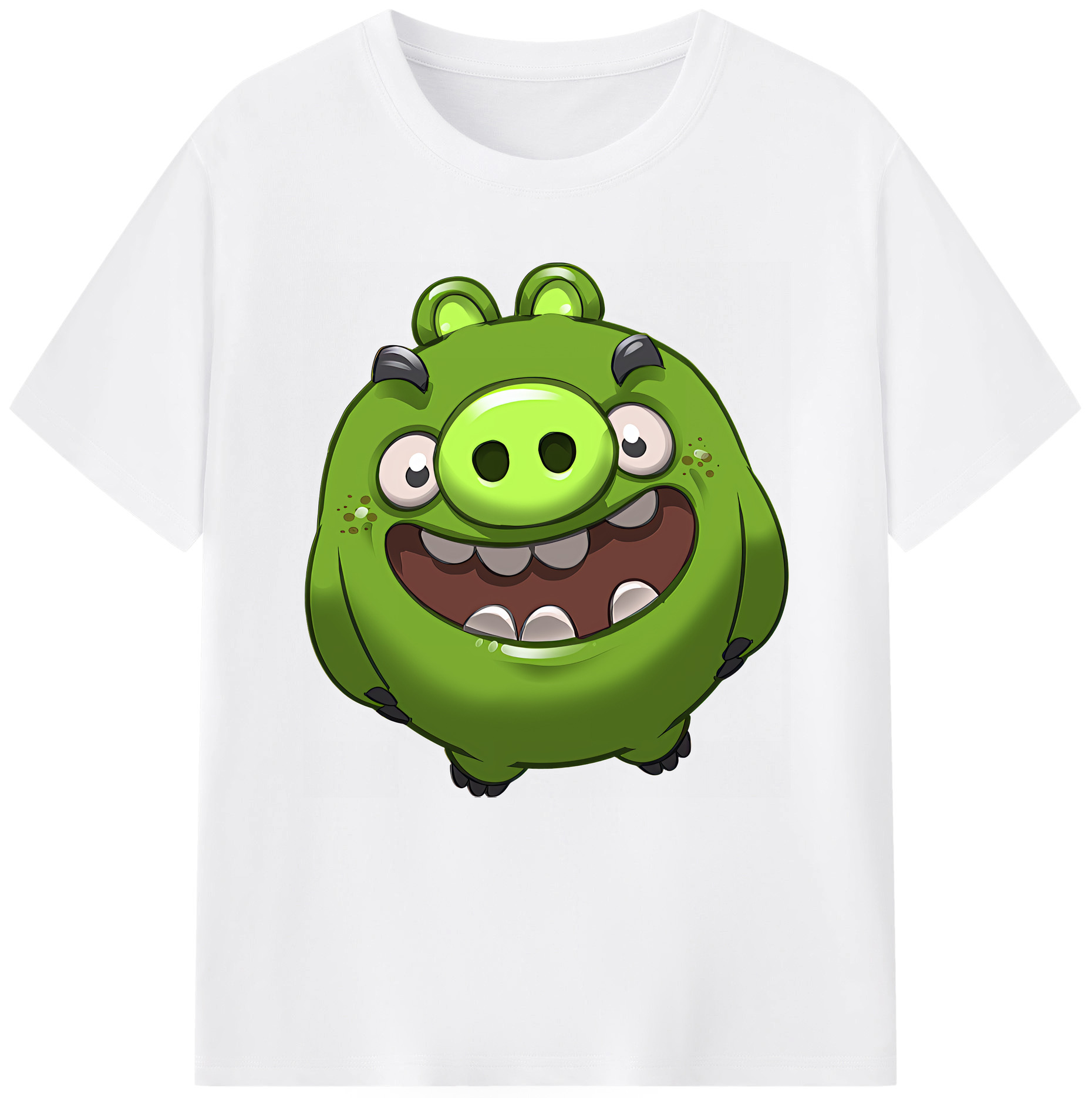 （画像用） Angry Birds アングリーバード 綿100％半袖Tシャツ（フロントプリント）