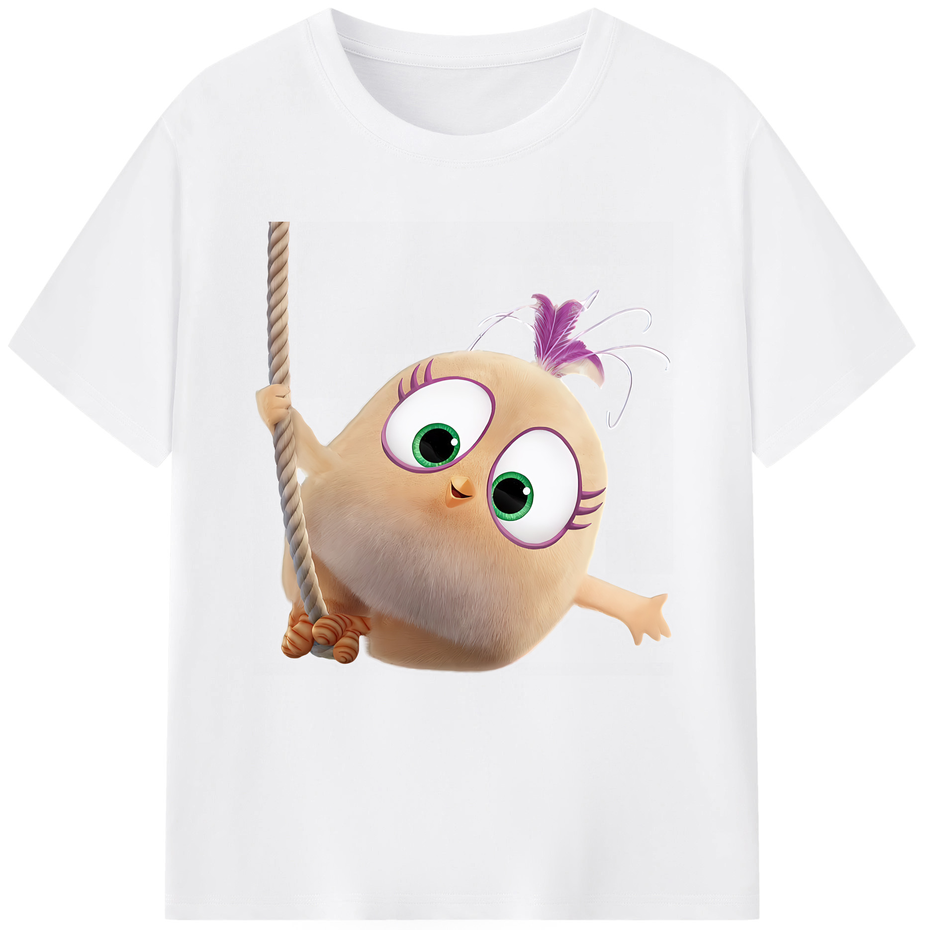 （画像用） Angry Birds アングリーバード 綿100％半袖Tシャツ（フロントプリント）