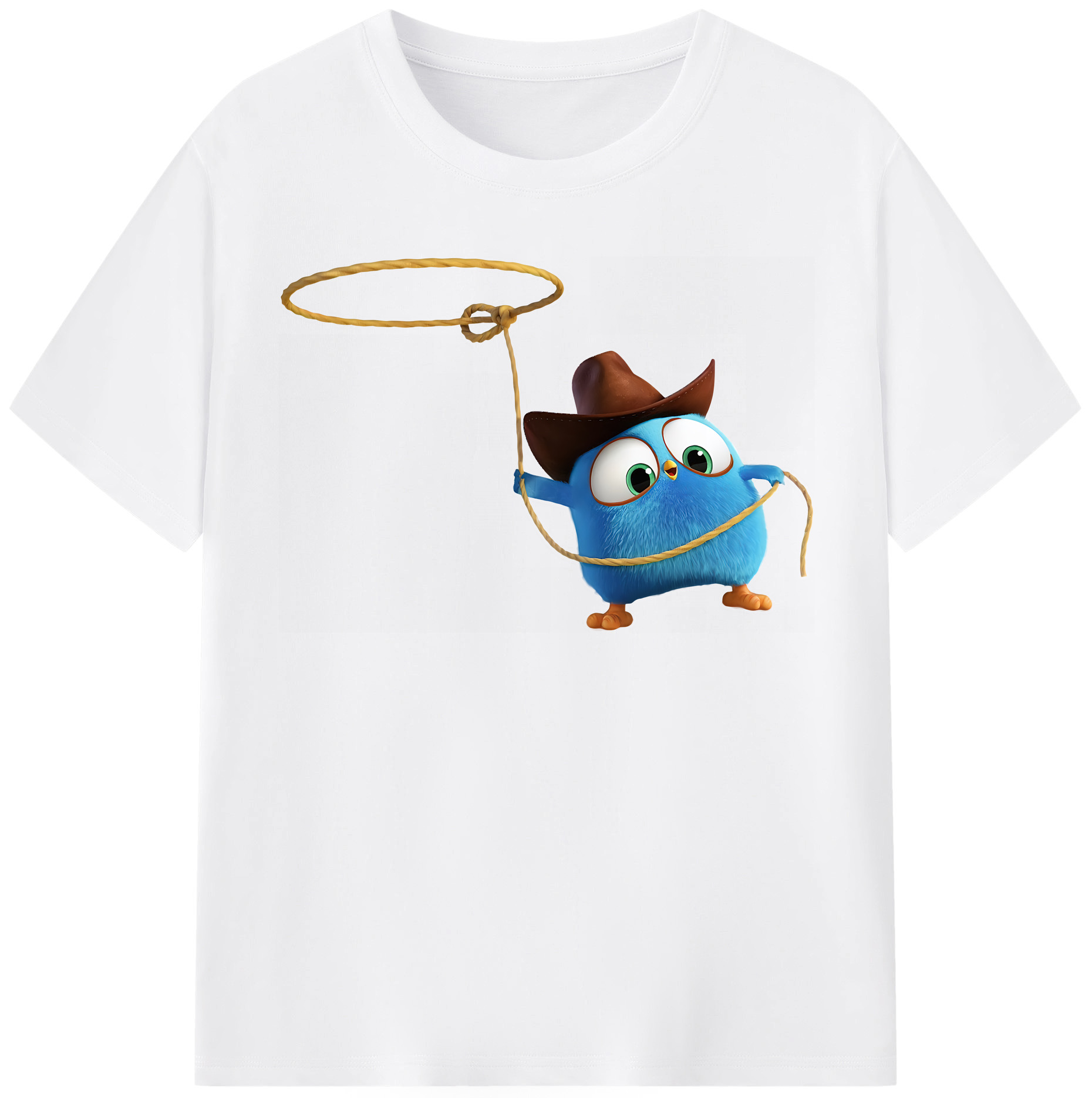 （画像用） Angry Birds アングリーバード 綿100％半袖Tシャツ（フロントプリント）