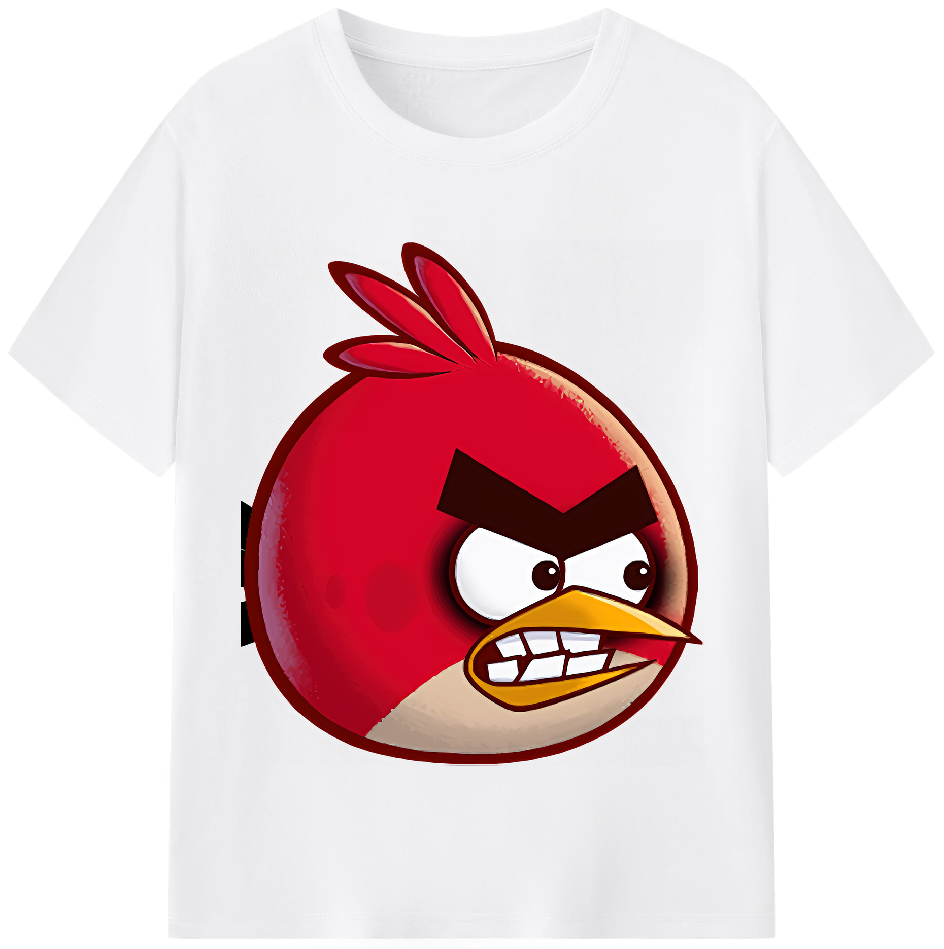 （画像用） Angry Birds アングリーバード 綿100％半袖Tシャツ（フロントプリント）