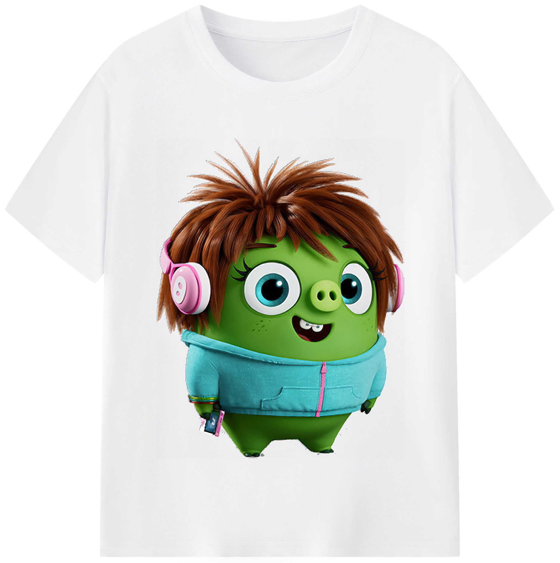 （画像用） Angry Birds アングリーバード 綿100％半袖Tシャツ（フロントプリント）