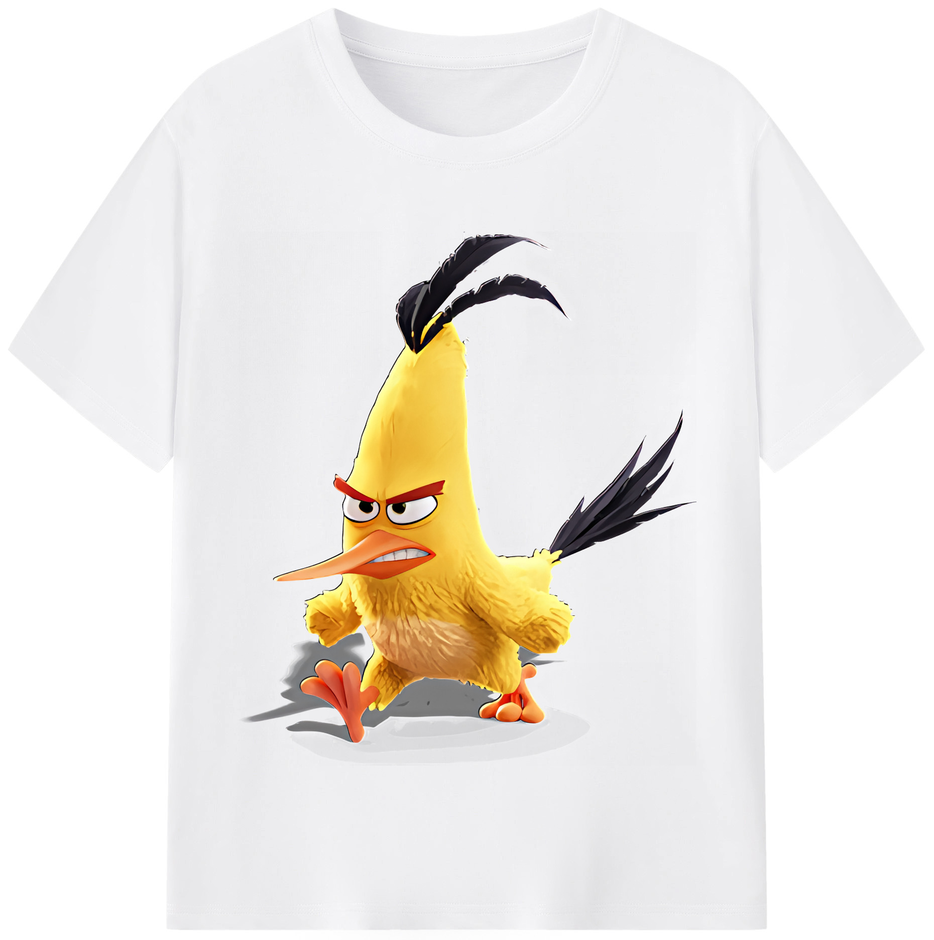 （画像用） Angry Birds アングリーバード 綿100％半袖Tシャツ（フロントプリント）