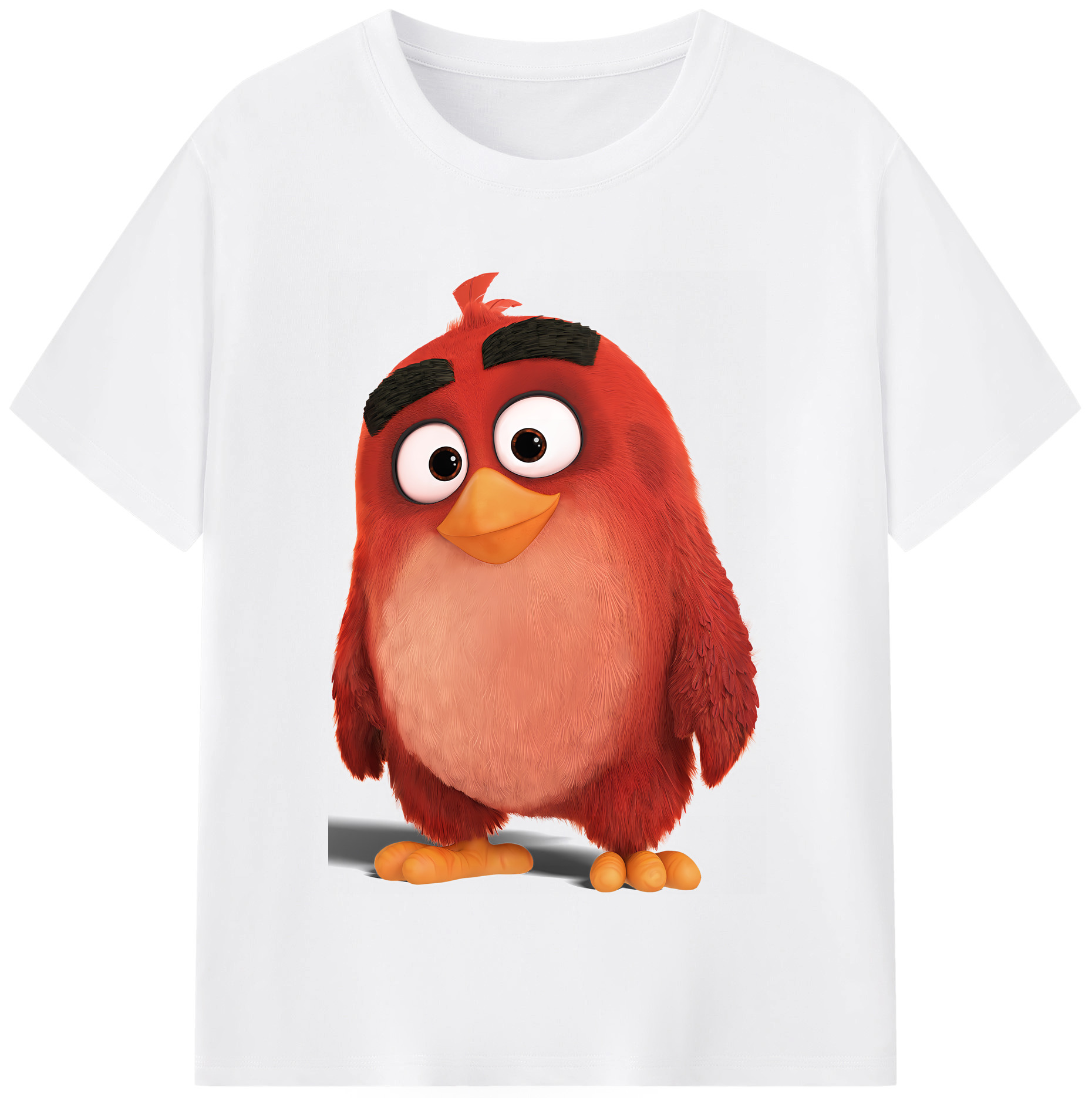 （画像用） Angry Birds アングリーバード 綿100％半袖Tシャツ（フロントプリント）