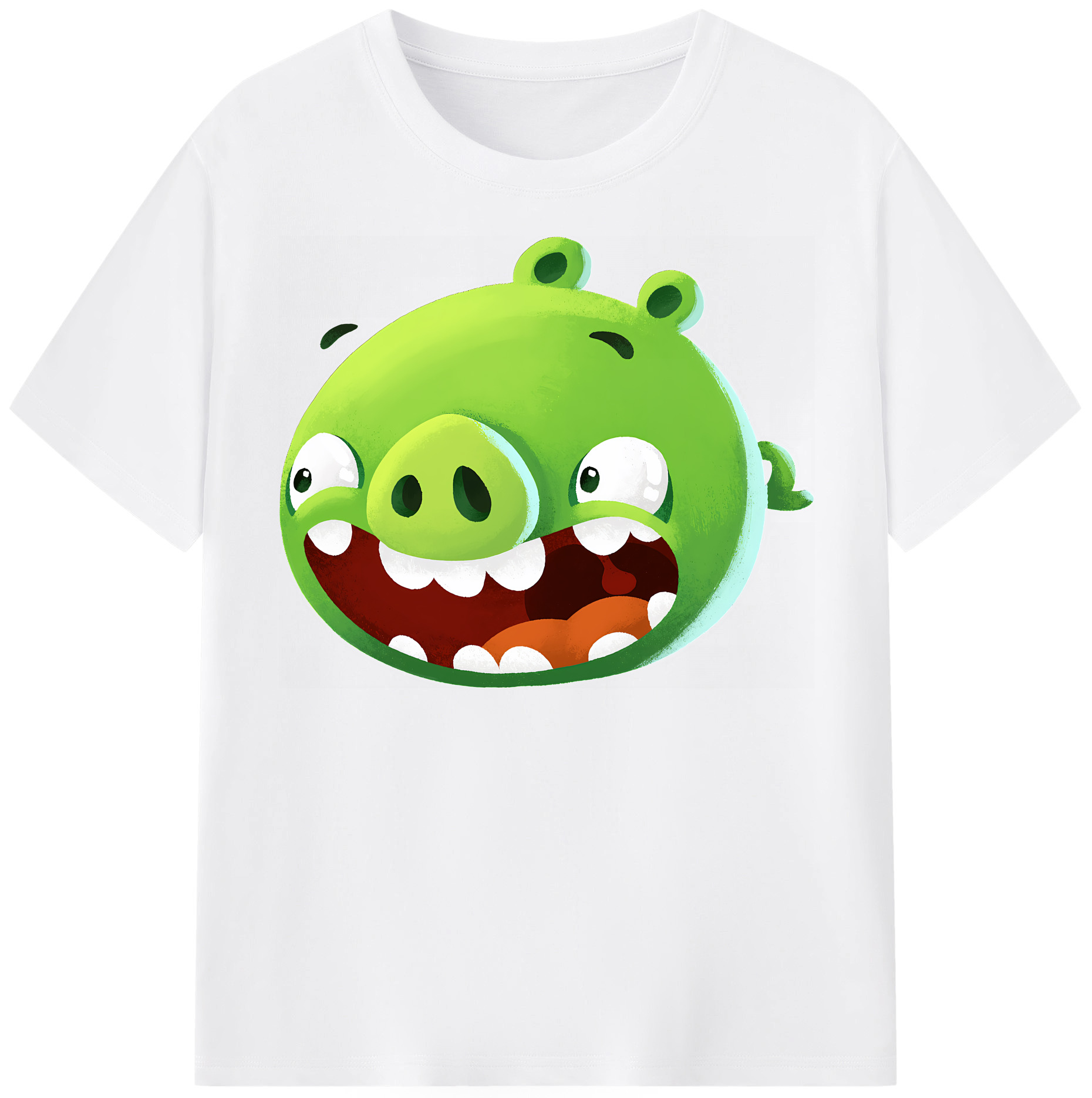 （画像用） Angry Birds アングリーバード 綿100％半袖Tシャツ（フロントプリント）