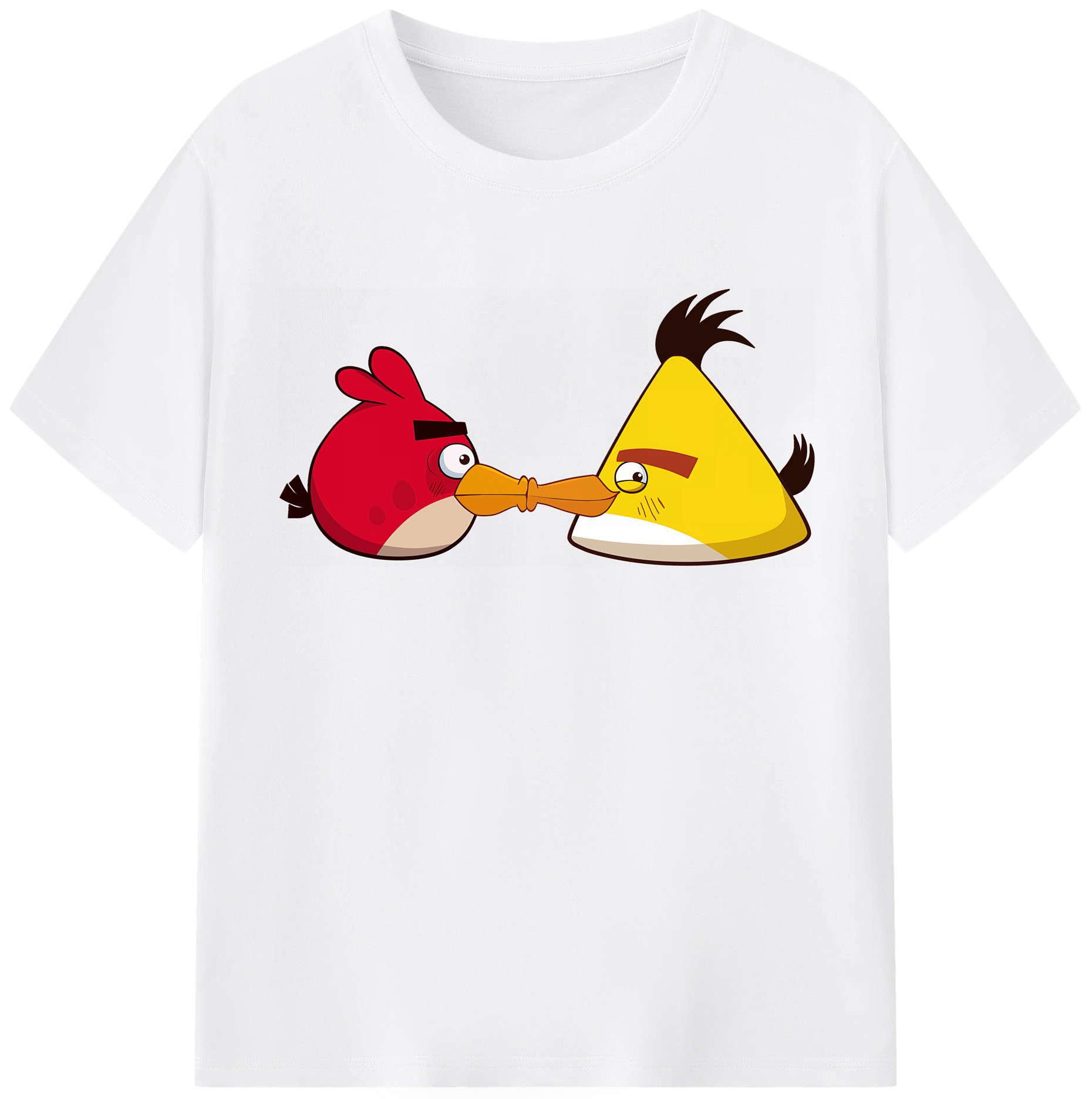 （画像用） Angry Birds アングリーバード 綿100％半袖Tシャツ（フロントプリント）