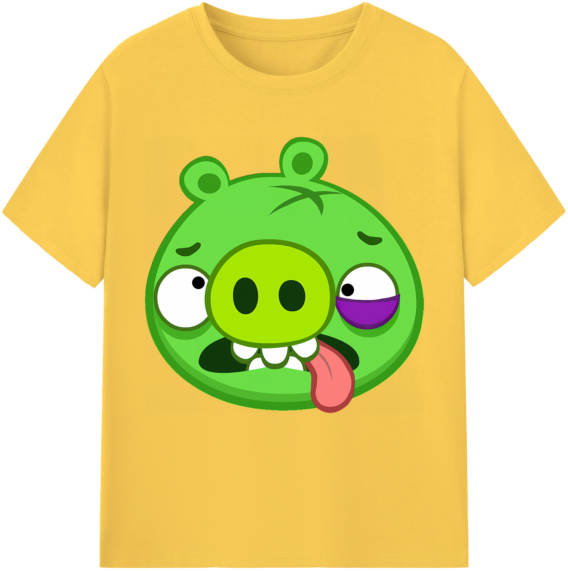（画像用） Angry Birds アングリーバード 綿100％半袖Tシャツ（フロントプリント）