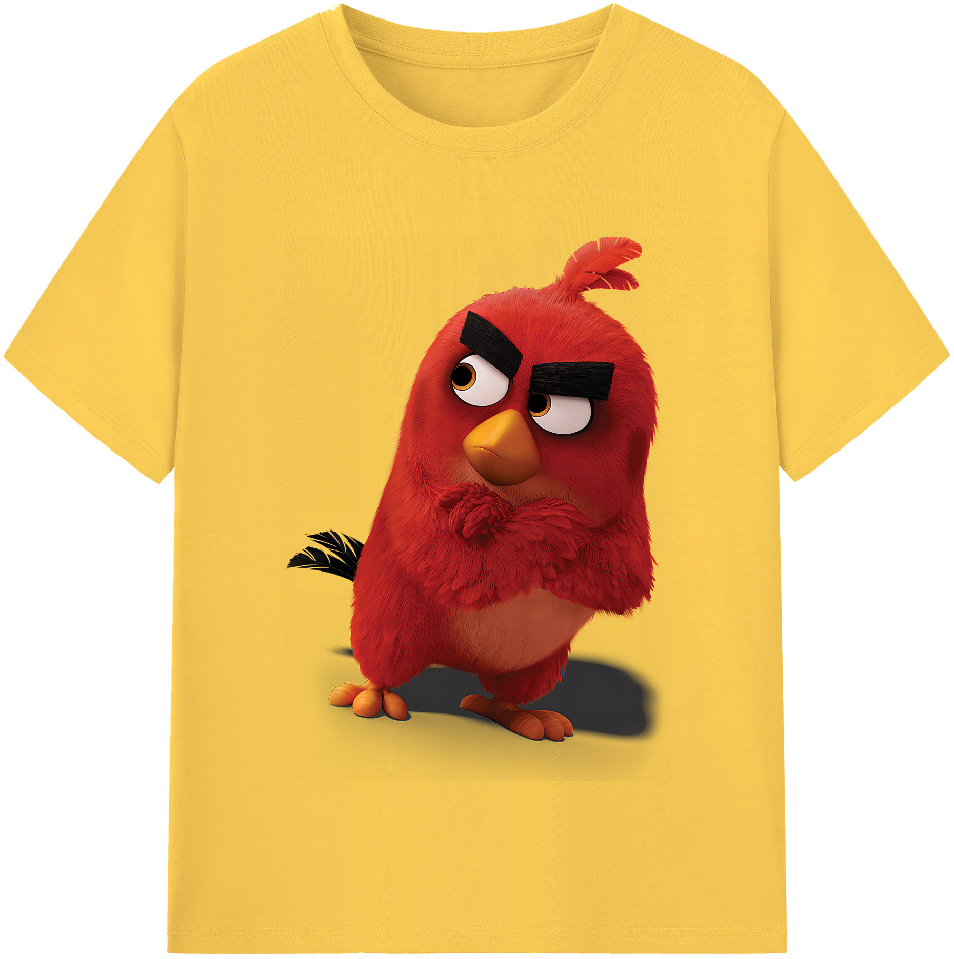 （画像用） Angry Birds アングリーバード 綿100％半袖Tシャツ（フロントプリント）