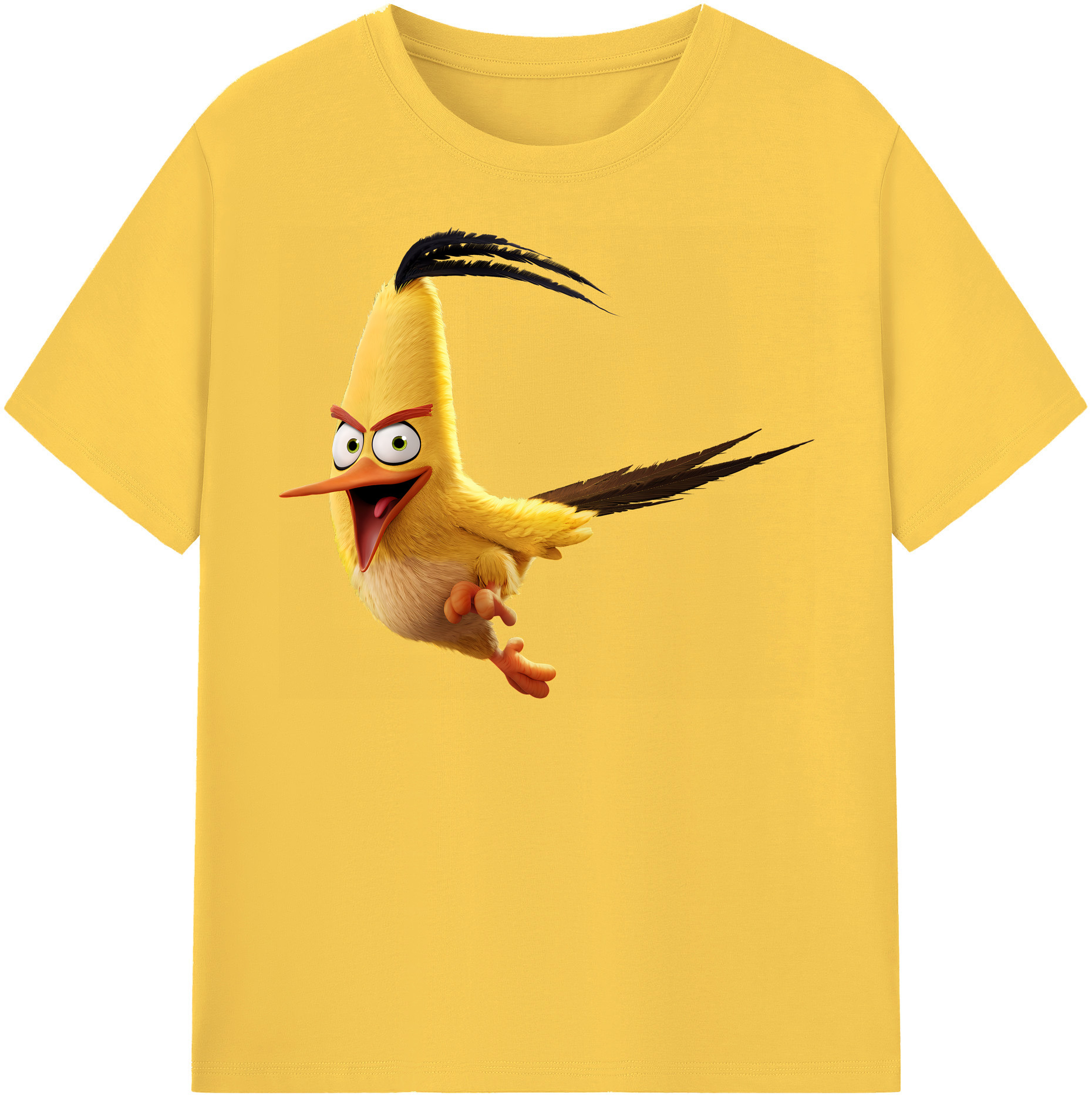 （画像用） Angry Birds アングリーバード 綿100％半袖Tシャツ（フロントプリント）