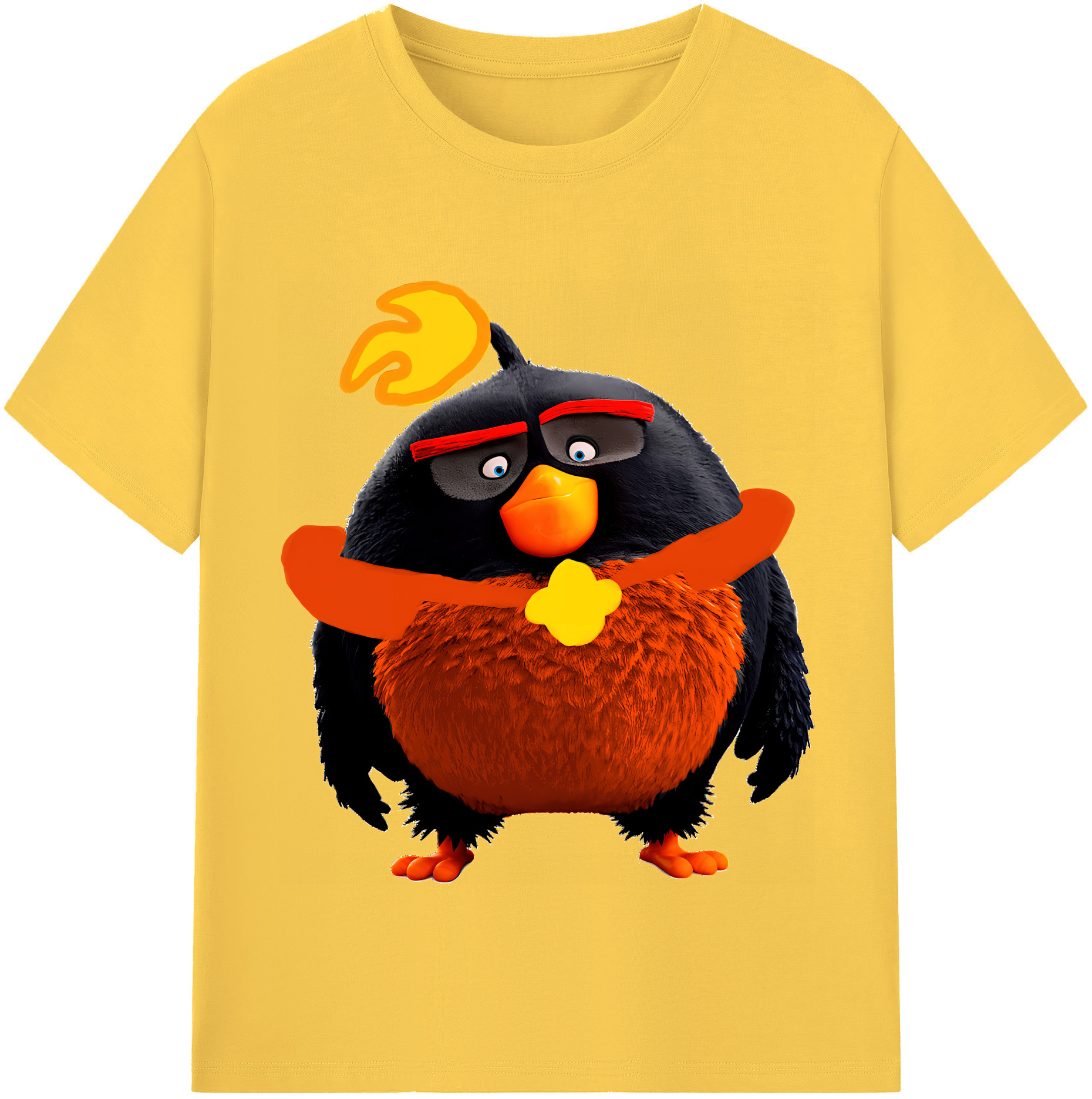 （画像用） Angry Birds アングリーバード 綿100％半袖Tシャツ（フロントプリント）