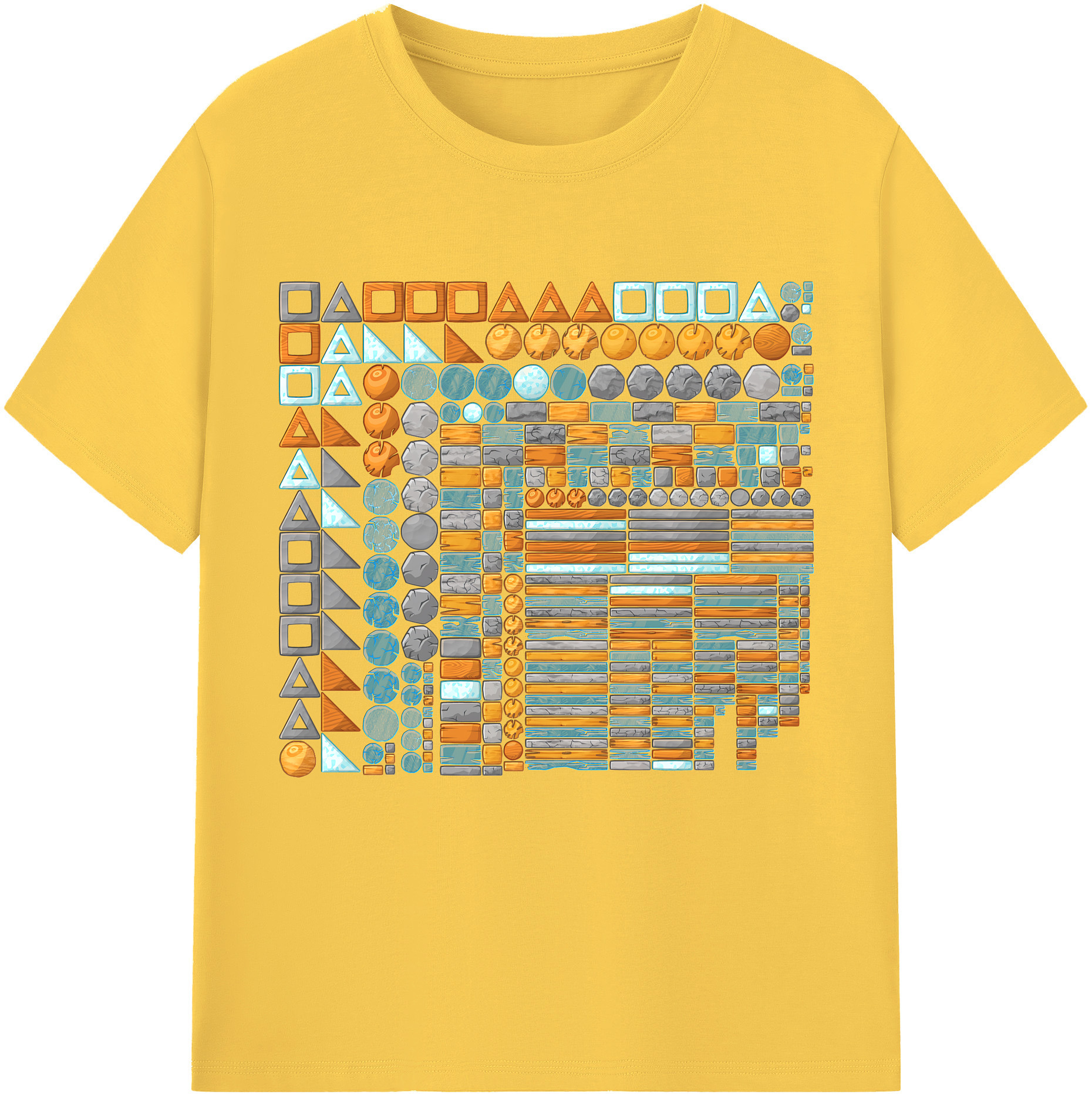 （画像用） Angry Birds アングリーバード 綿100％半袖Tシャツ（フロントプリント）