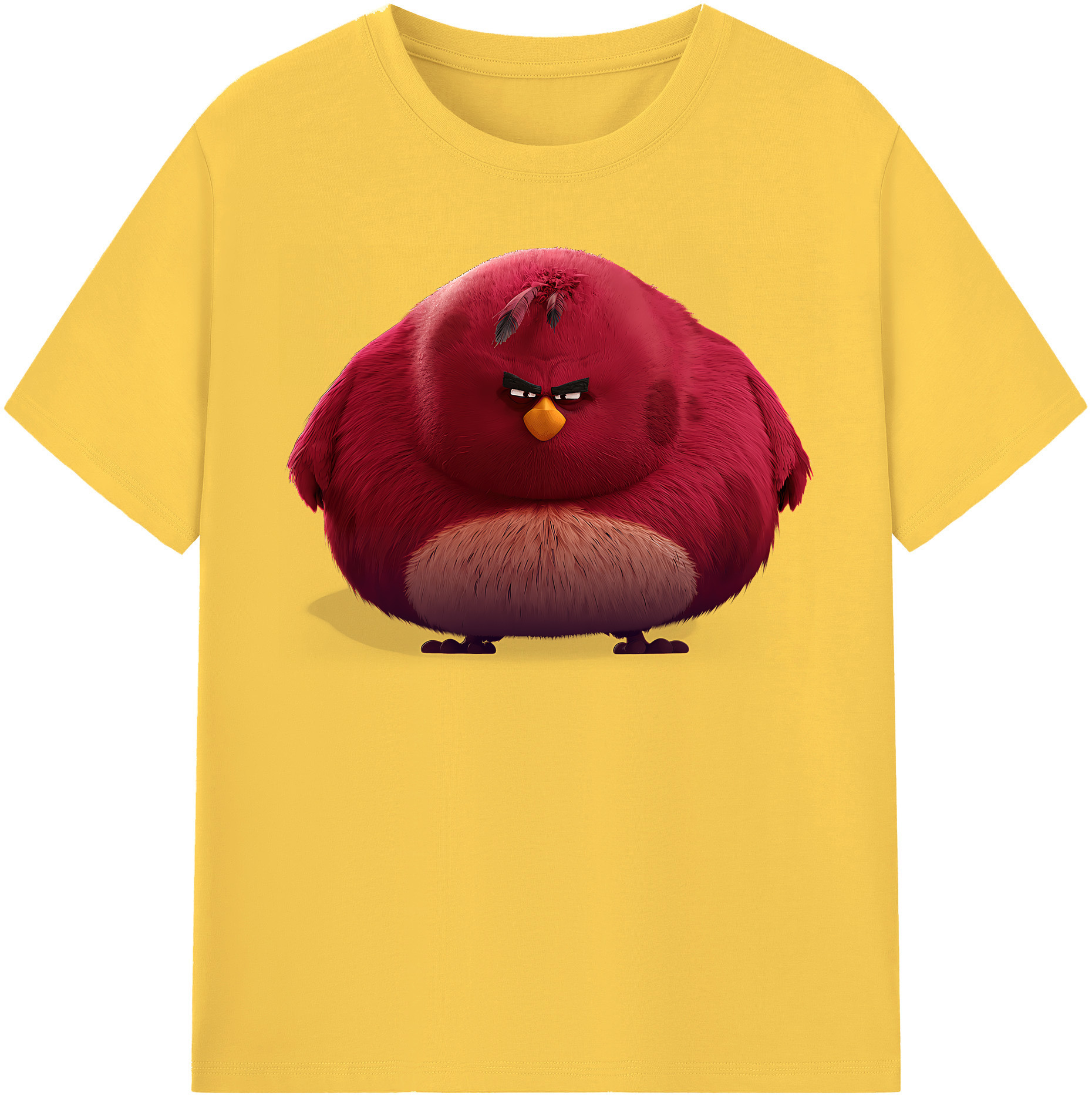 （画像用） Angry Birds アングリーバード 綿100％半袖Tシャツ（フロントプリント）