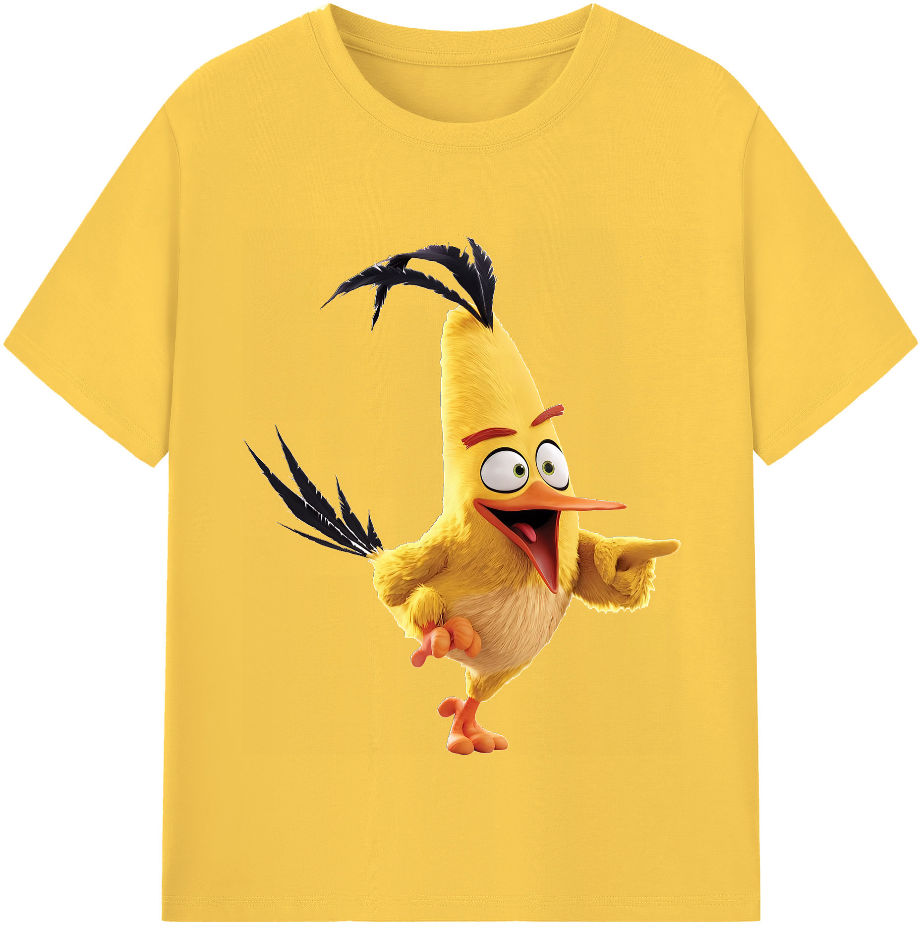 （画像用） Angry Birds アングリーバード 綿100％半袖Tシャツ（フロントプリント）