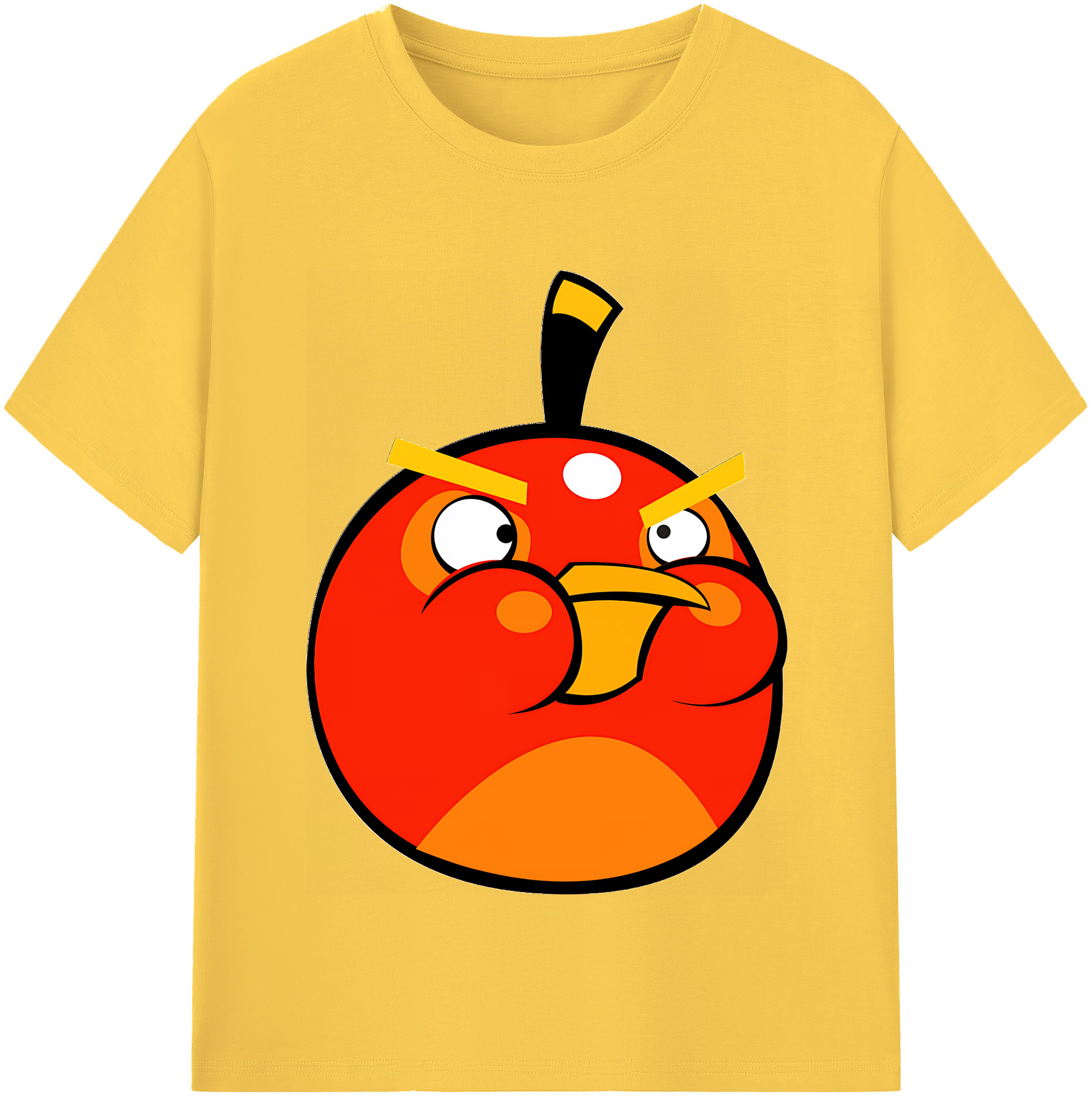 （画像用） Angry Birds アングリーバード 綿100％半袖Tシャツ（フロントプリント）