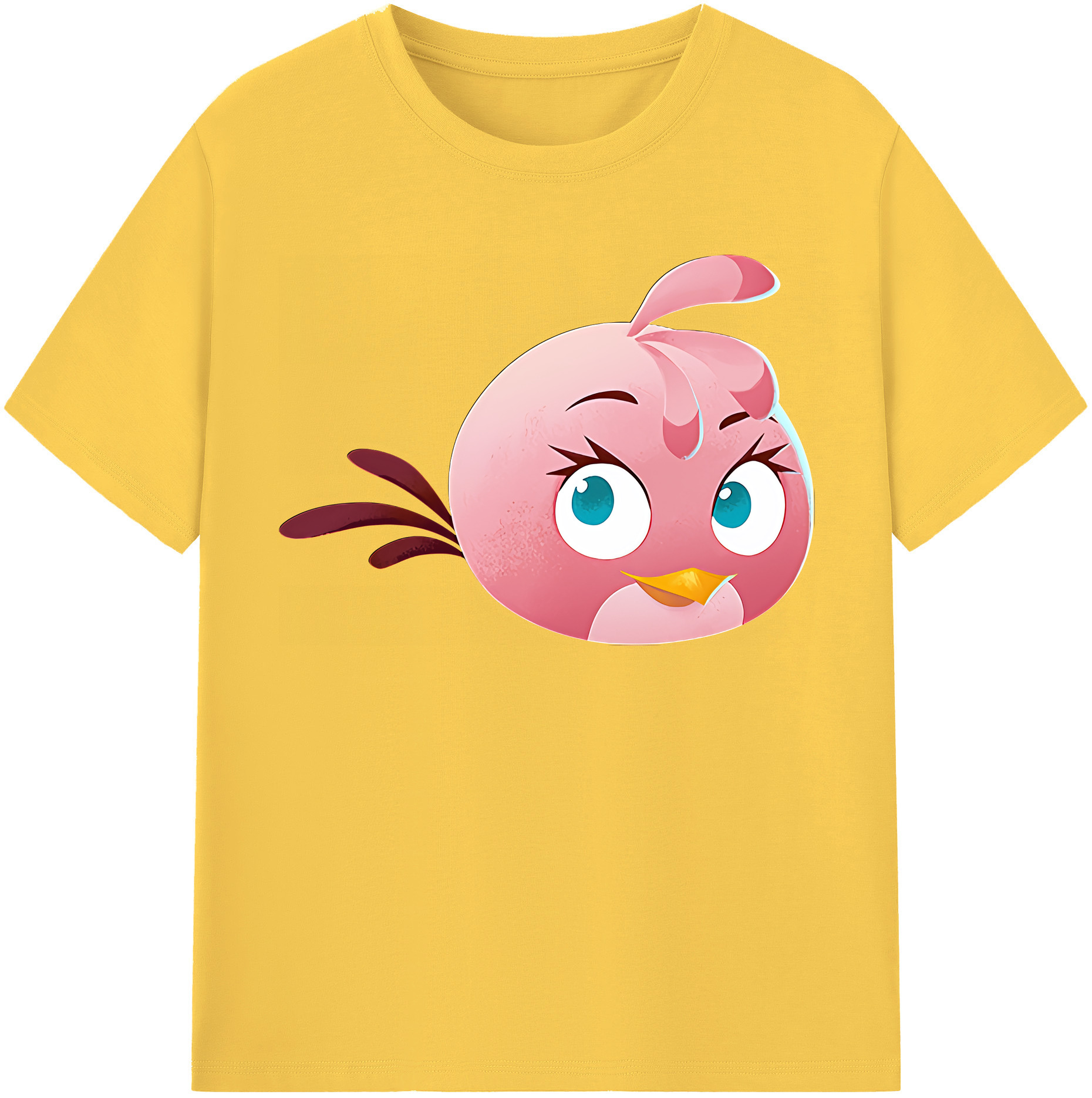 （画像用） Angry Birds アングリーバード 綿100％半袖Tシャツ（フロントプリント）