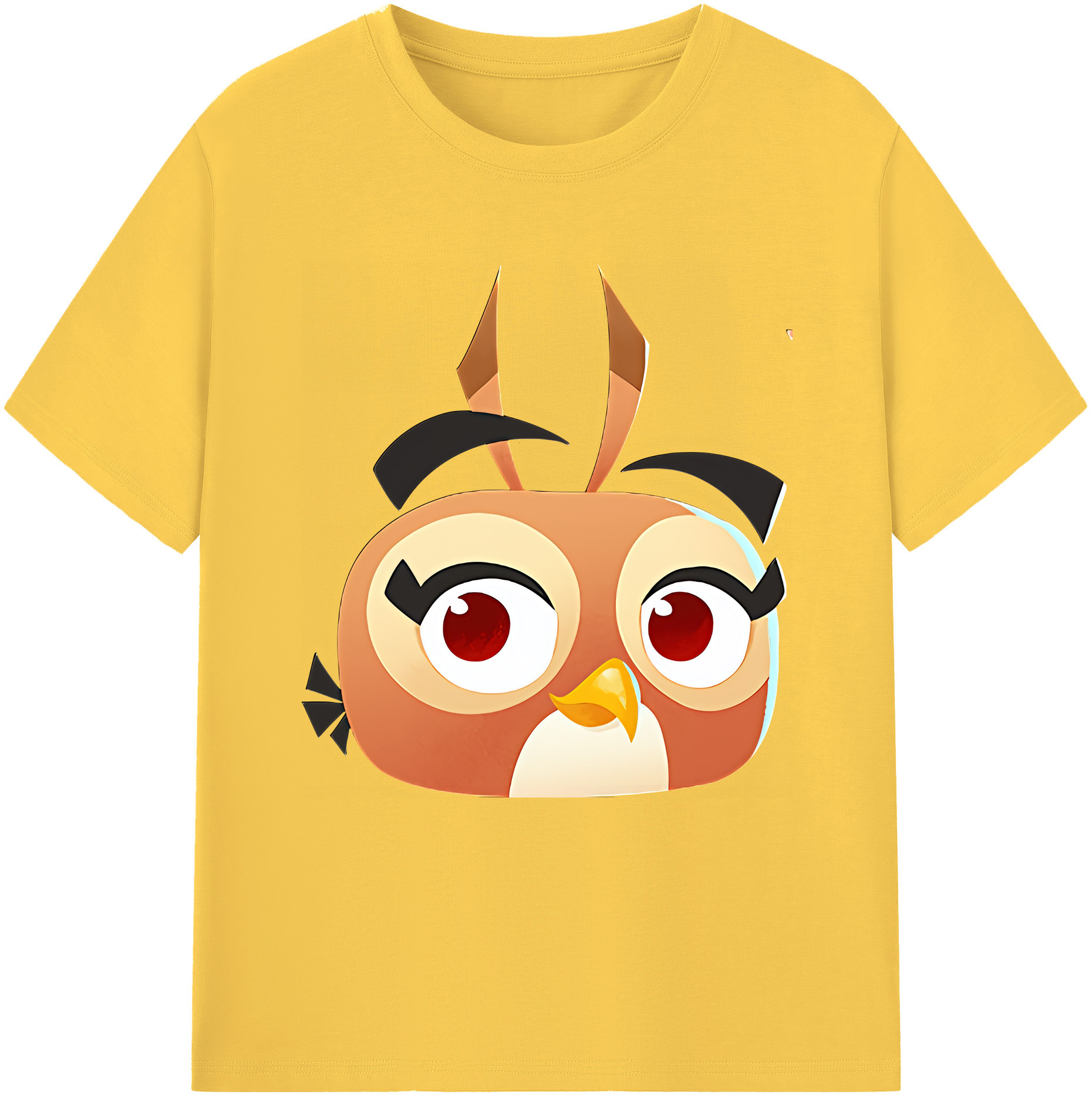 （画像用） Angry Birds アングリーバード 綿100％半袖Tシャツ（フロントプリント）