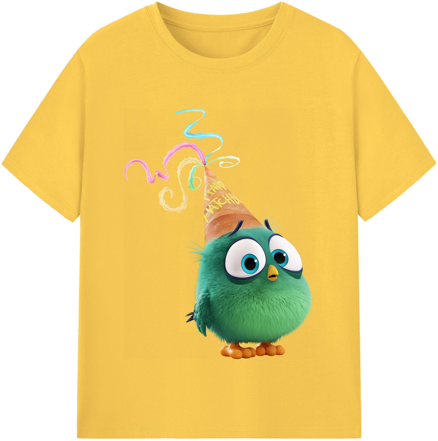 （画像用） Angry Birds アングリーバード 綿100％半袖Tシャツ（フロントプリント）