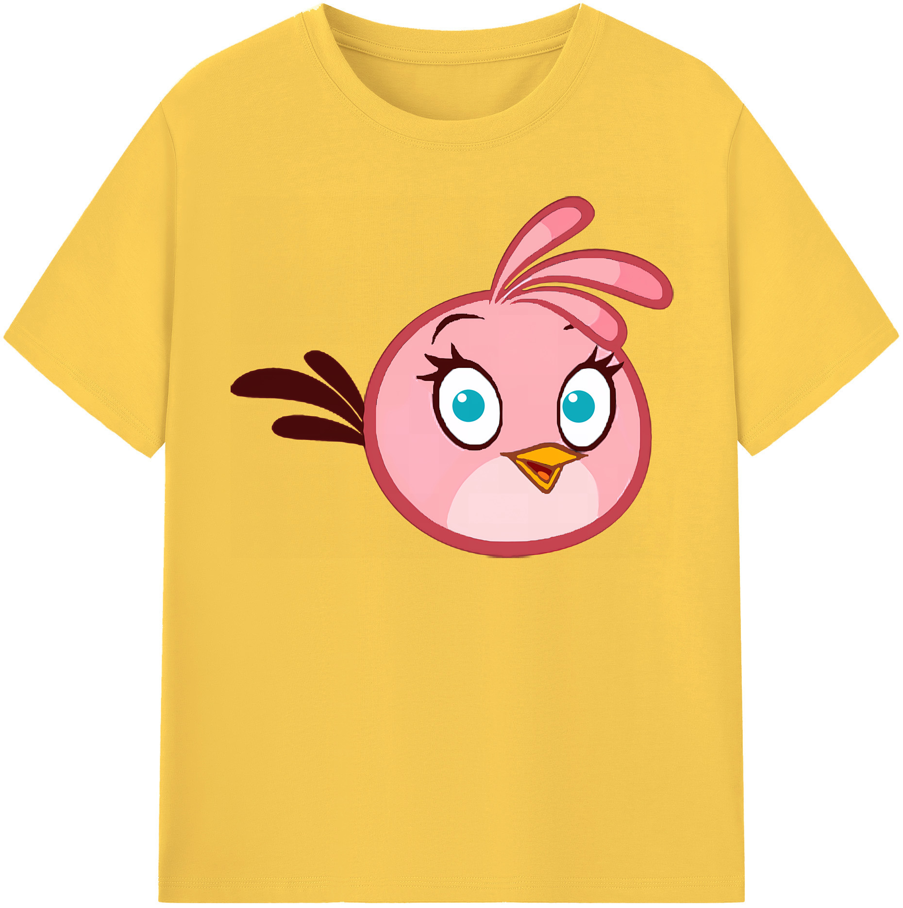 （画像用） Angry Birds アングリーバード 綿100％半袖Tシャツ（フロントプリント）