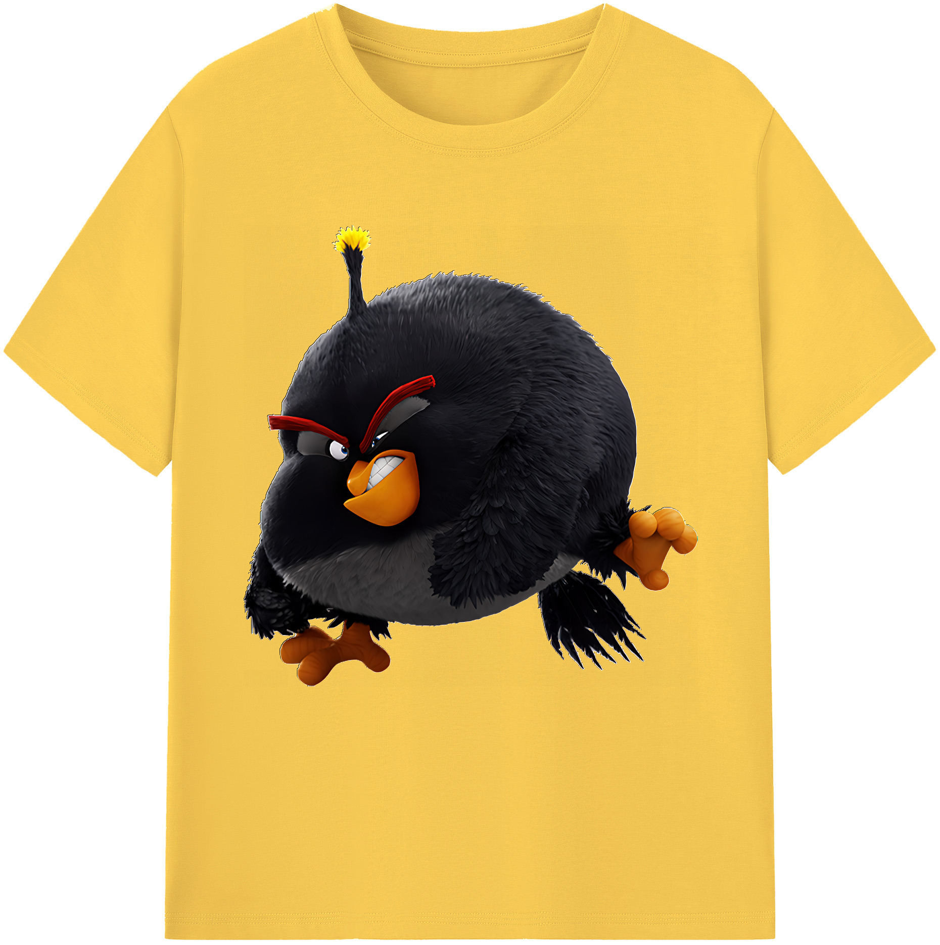 （画像用） Angry Birds アングリーバード 綿100％半袖Tシャツ（フロントプリント）