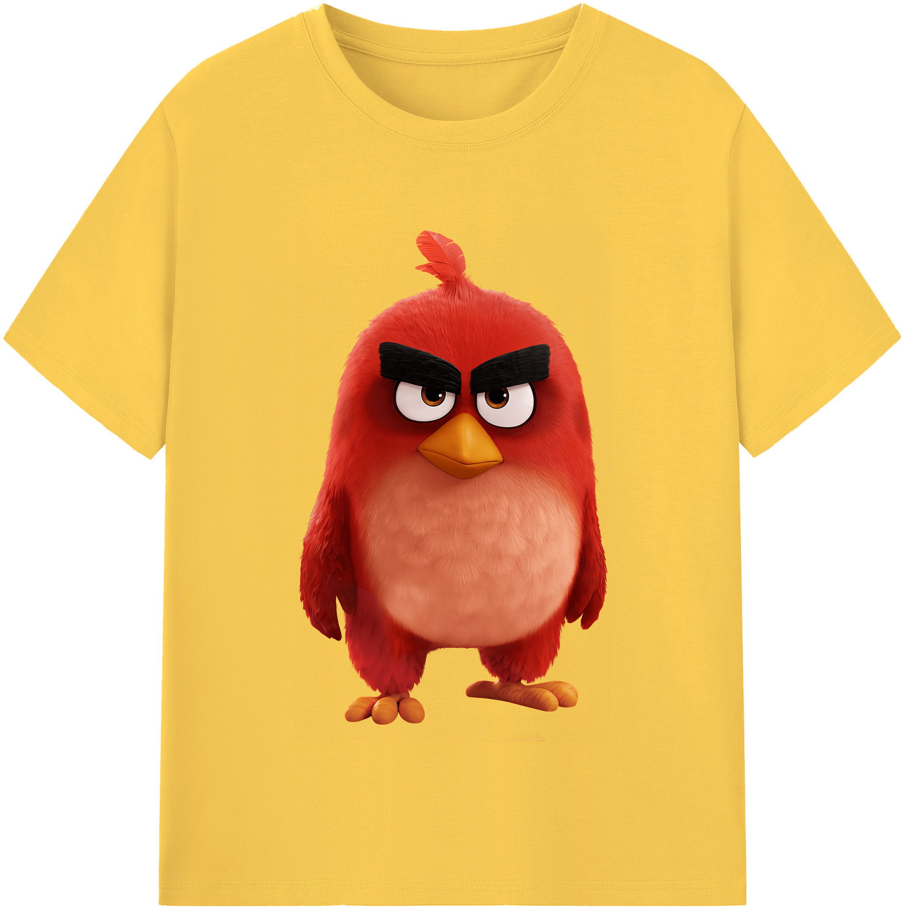 （画像用） Angry Birds アングリーバード 綿100％半袖Tシャツ（フロントプリント）