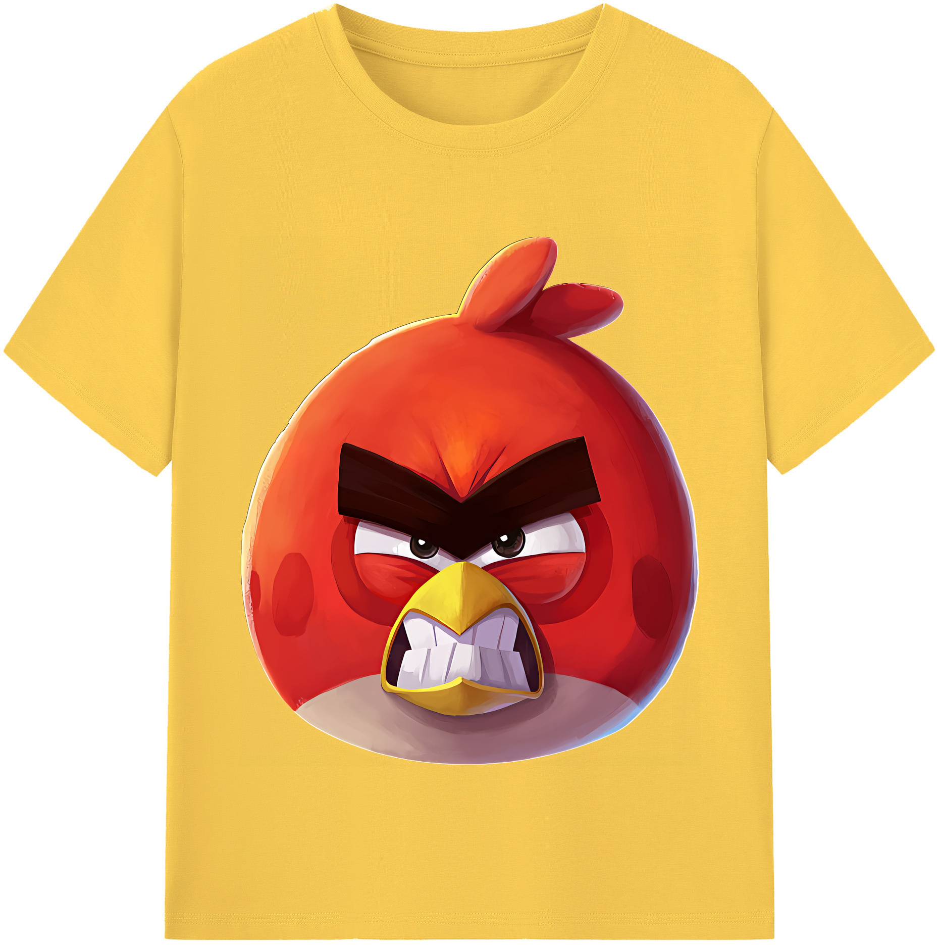 （画像用） Angry Birds アングリーバード 綿100％半袖Tシャツ（フロントプリント）
