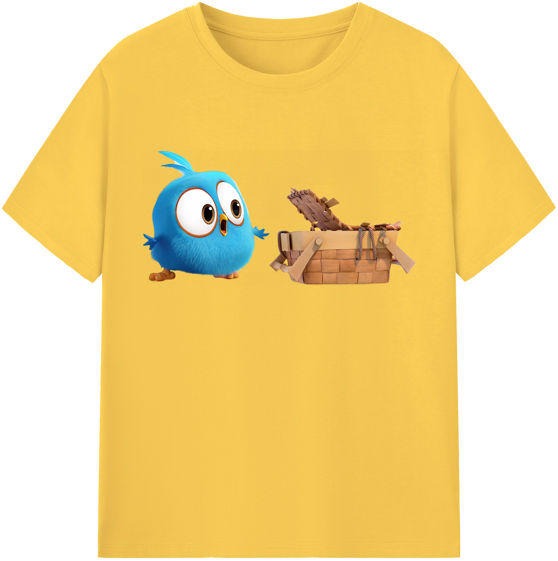 （画像用） Angry Birds アングリーバード 綿100％半袖Tシャツ（フロントプリント）