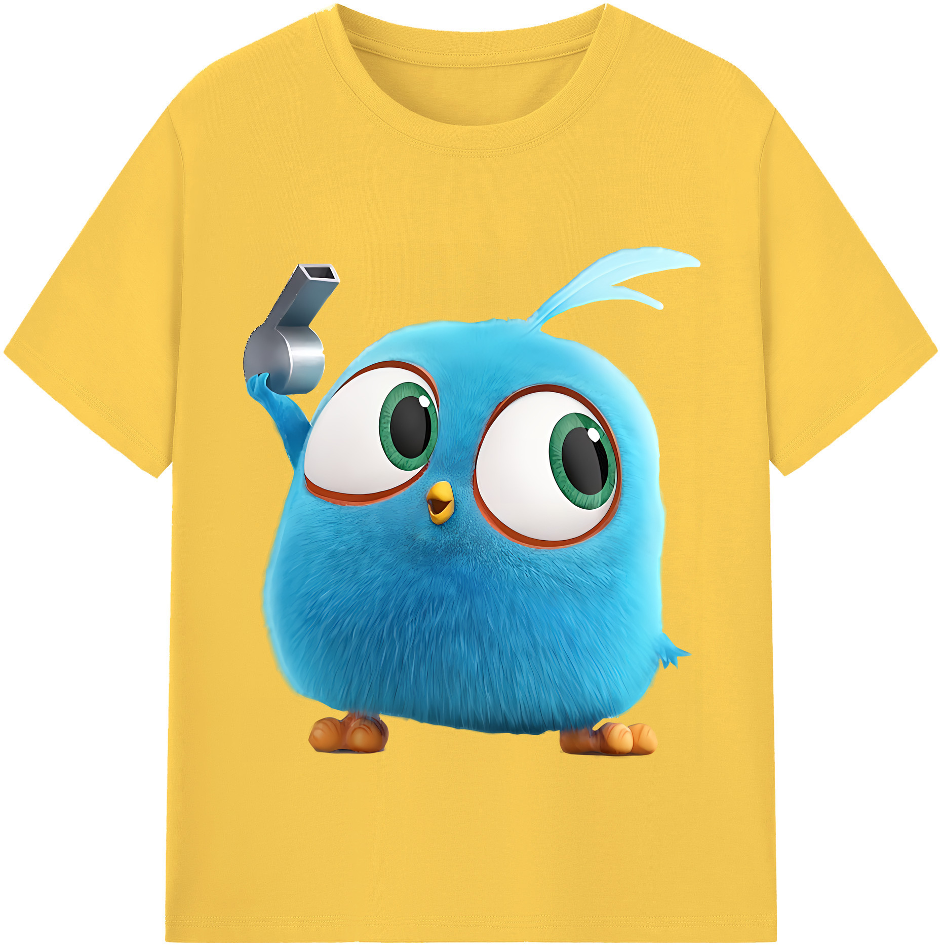 （画像用） Angry Birds アングリーバード 綿100％半袖Tシャツ（フロントプリント）