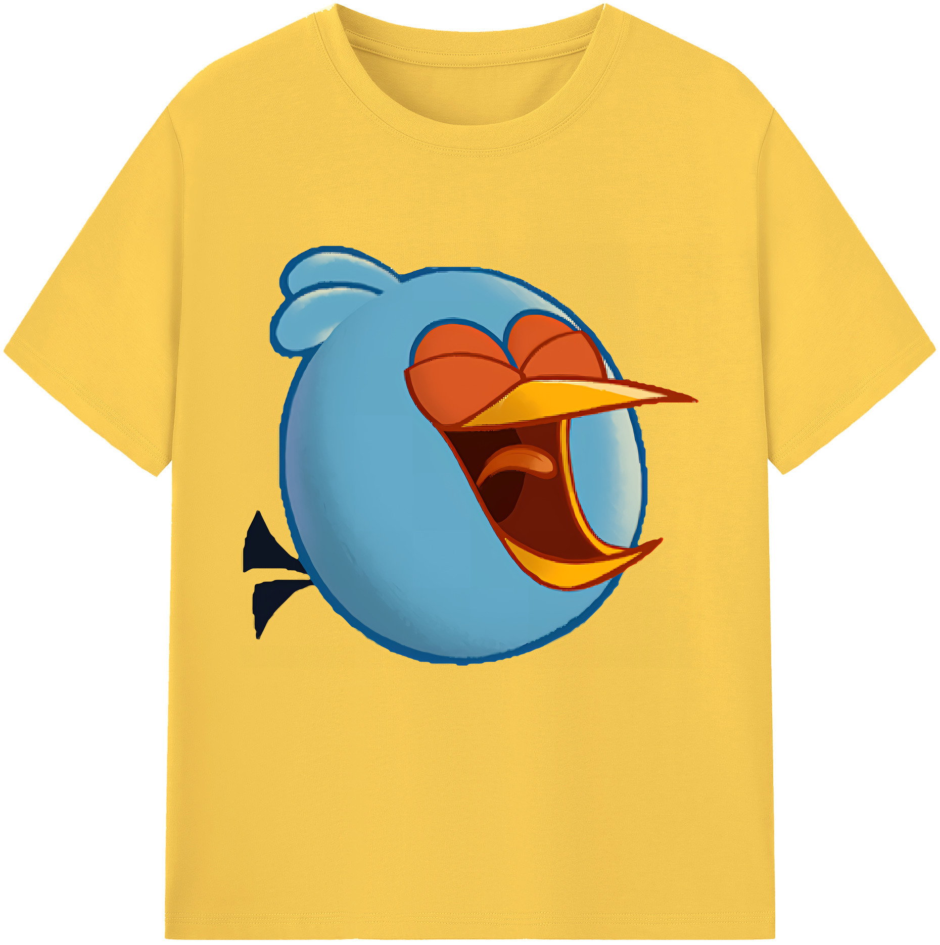 （画像用） Angry Birds アングリーバード 綿100％半袖Tシャツ（フロントプリント）