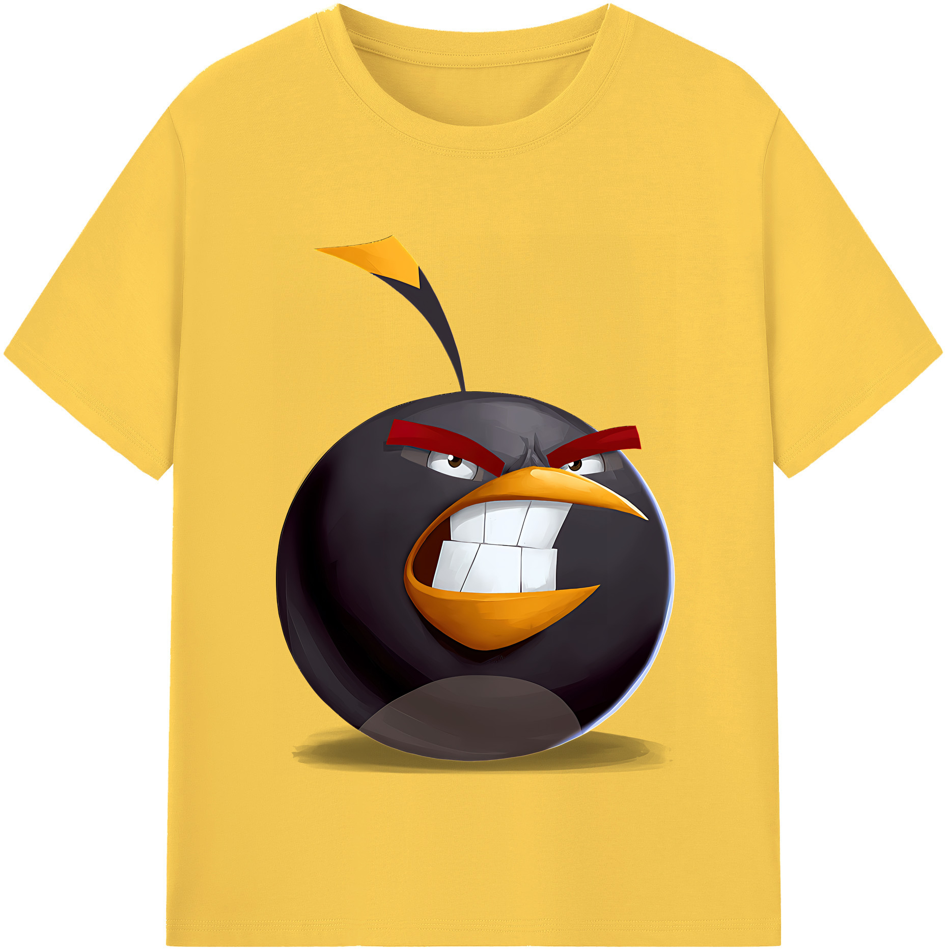 （画像用） Angry Birds アングリーバード 綿100％半袖Tシャツ（フロントプリント）