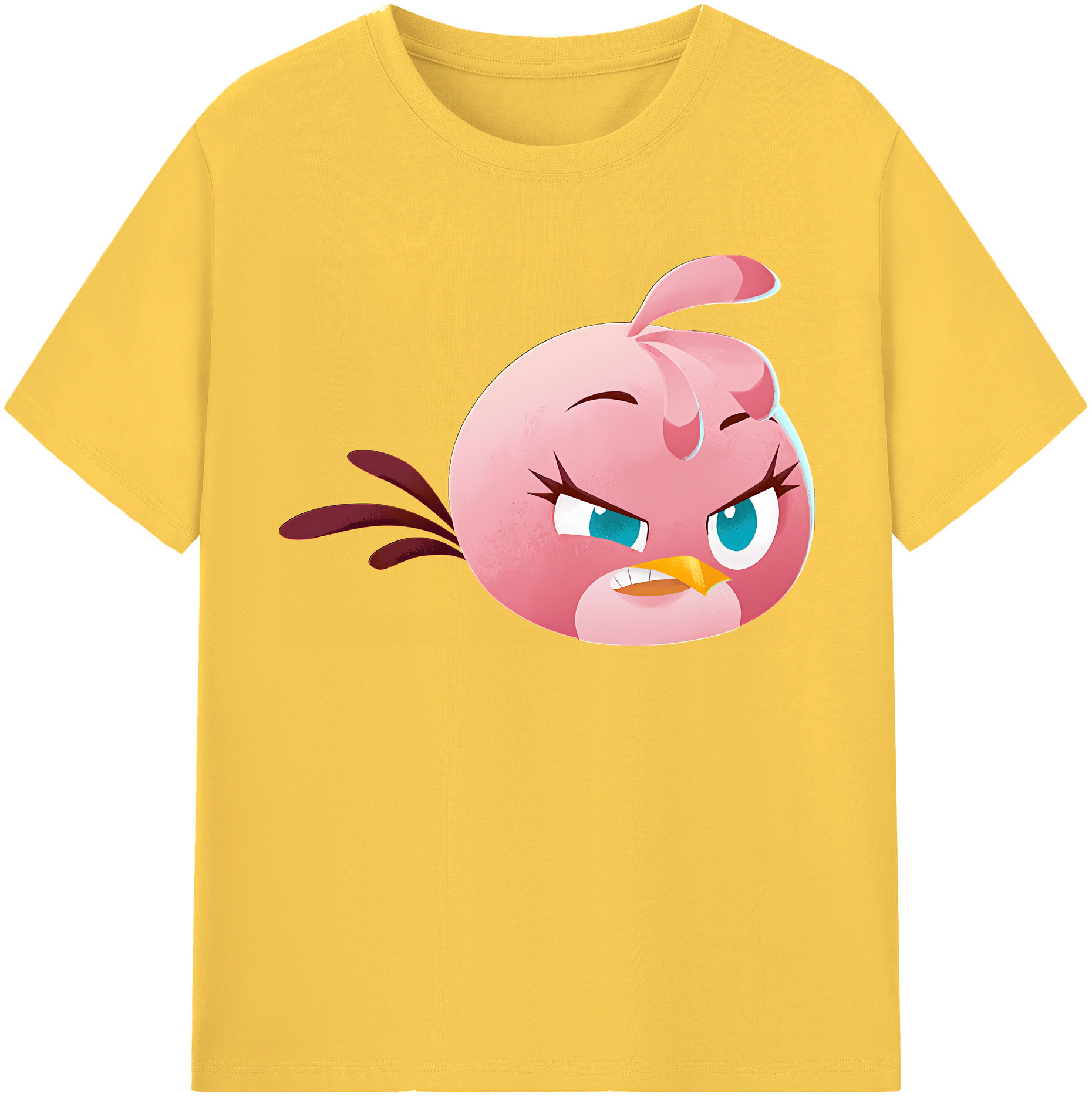 （画像用） Angry Birds アングリーバード 綿100％半袖Tシャツ（フロントプリント）