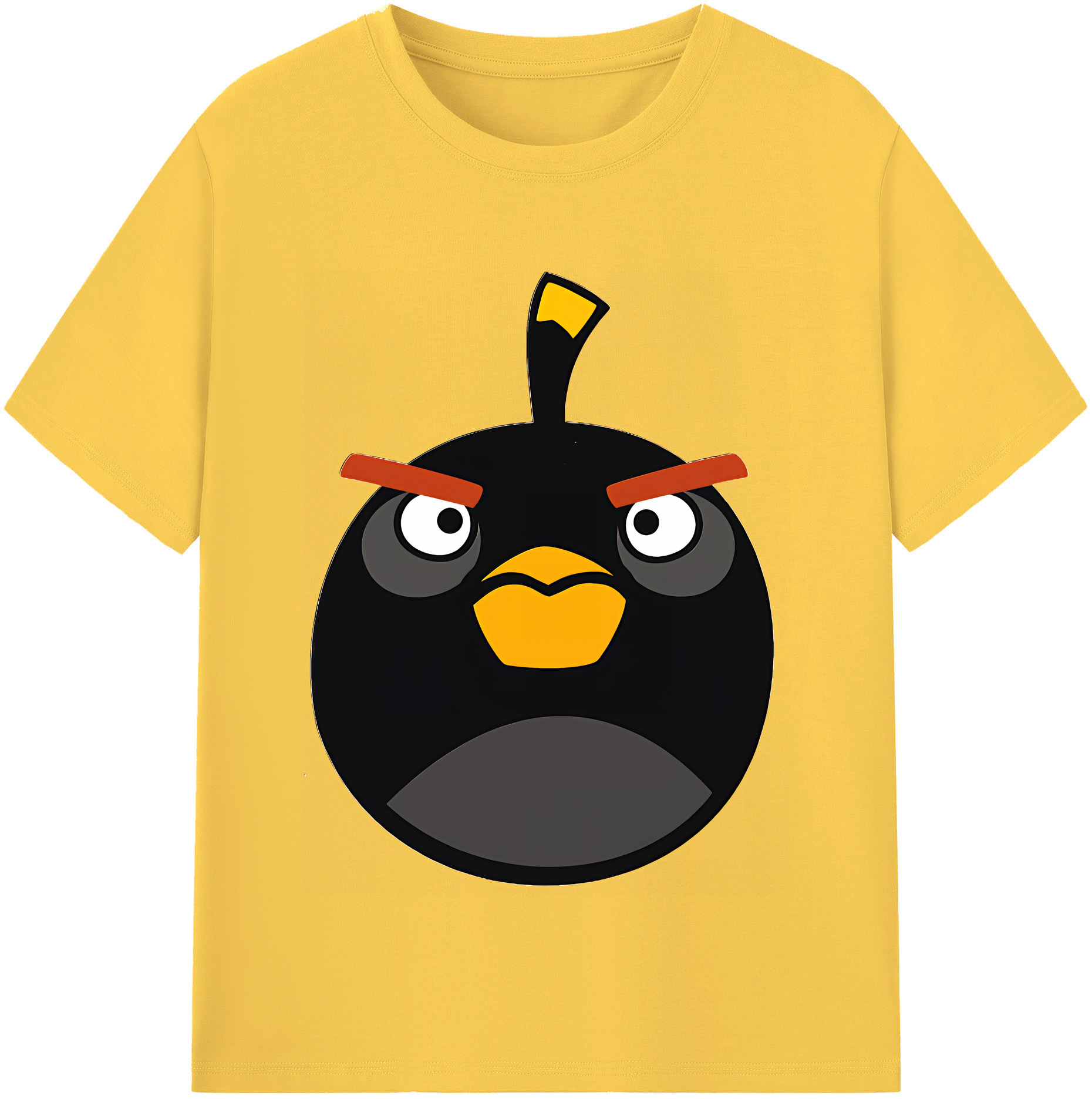 （画像用） Angry Birds アングリーバード 綿100％半袖Tシャツ（フロントプリント）