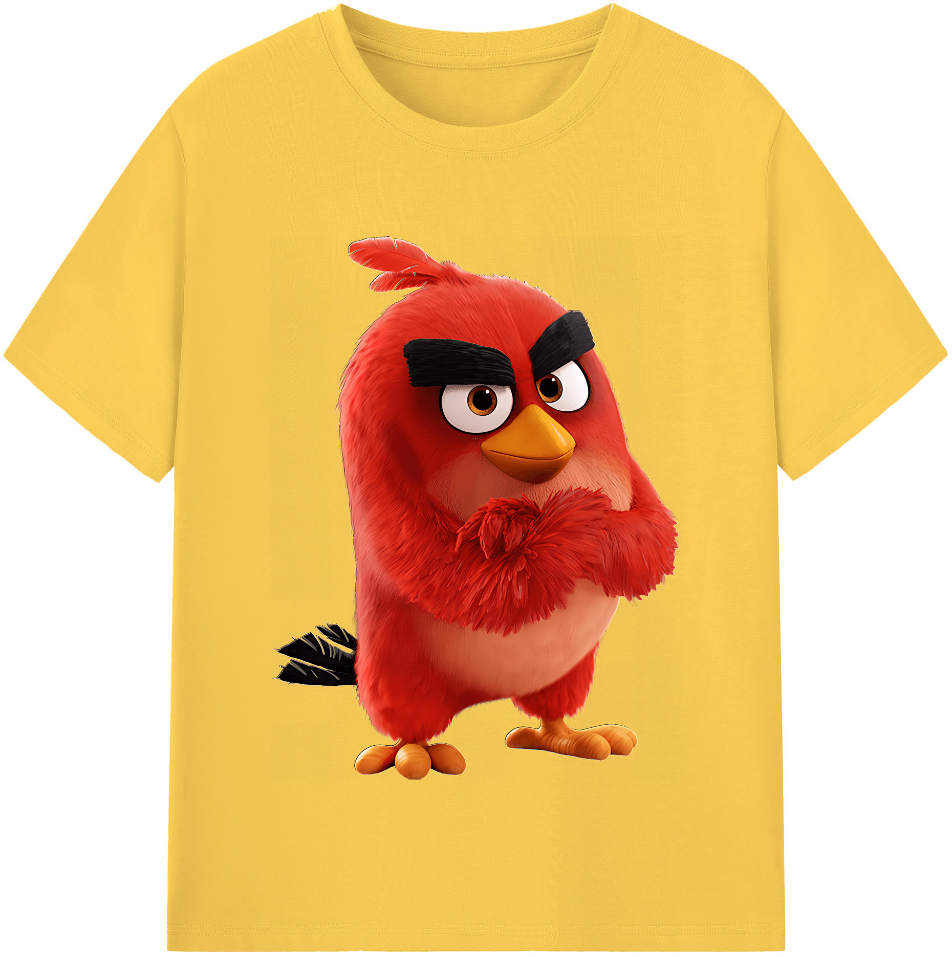 （画像用） Angry Birds アングリーバード 綿100％半袖Tシャツ（フロントプリント）