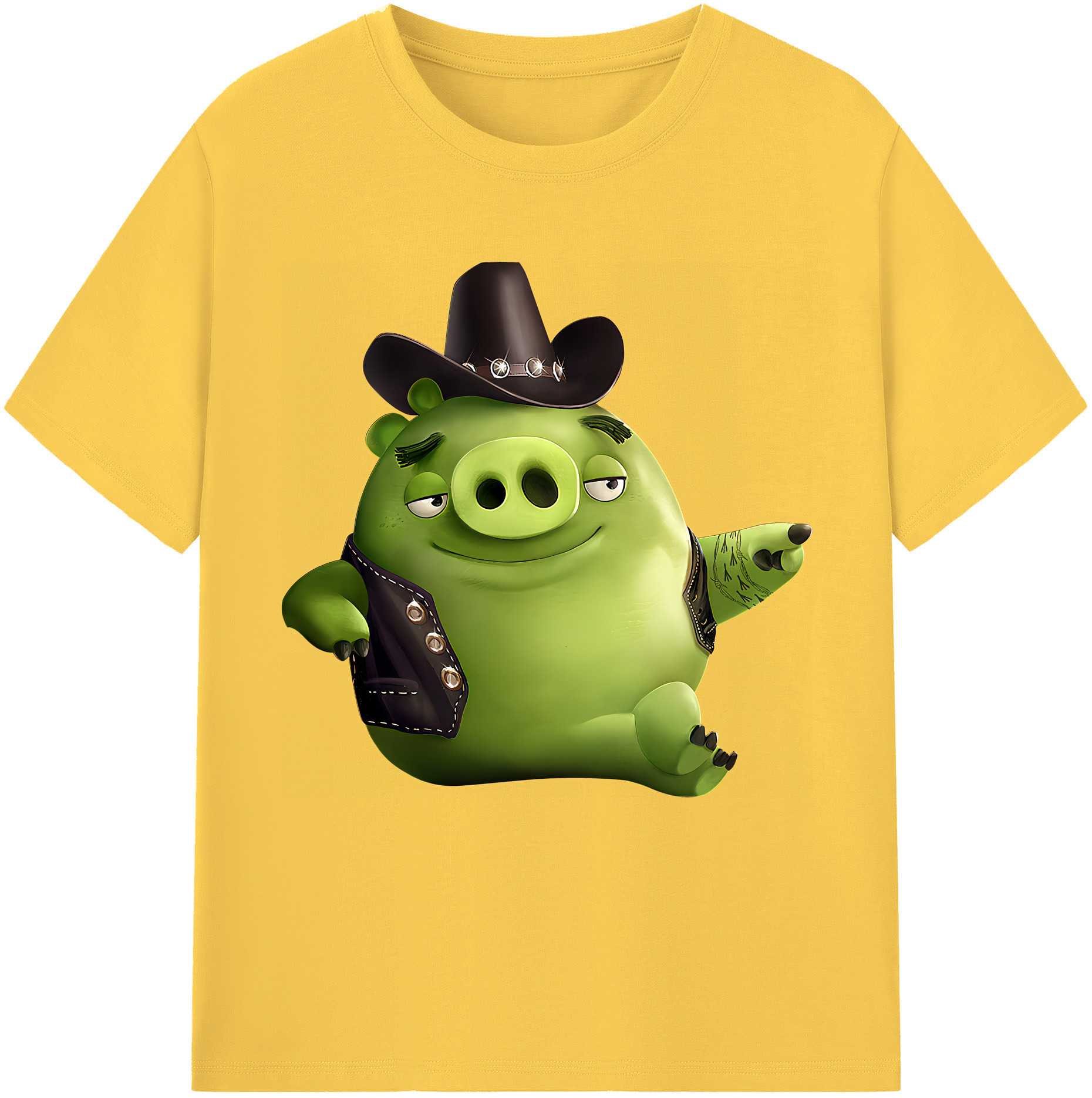 （画像用） Angry Birds アングリーバード 綿100％半袖Tシャツ（フロントプリント）