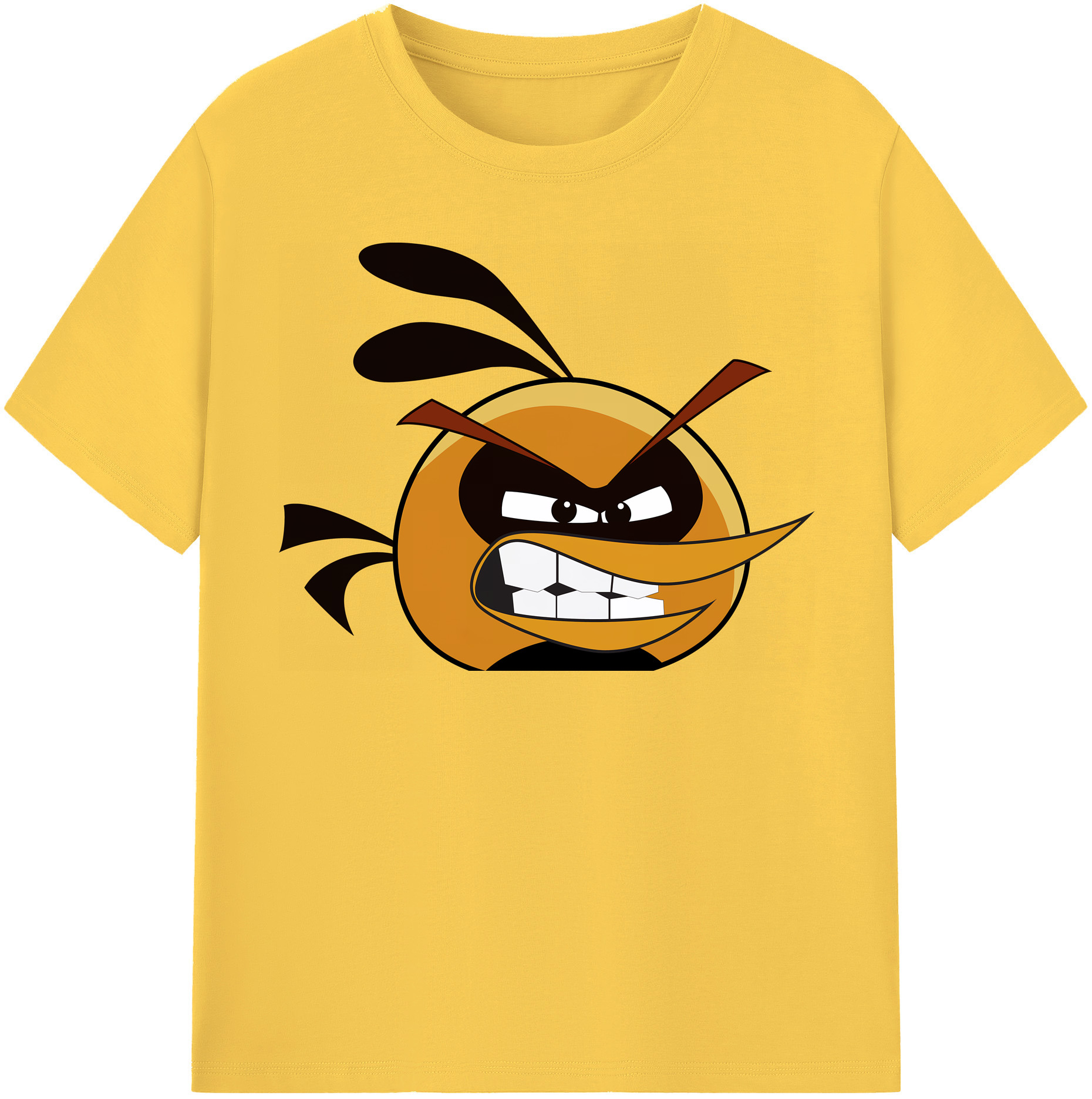 （画像用） Angry Birds アングリーバード 綿100％半袖Tシャツ（フロントプリント）