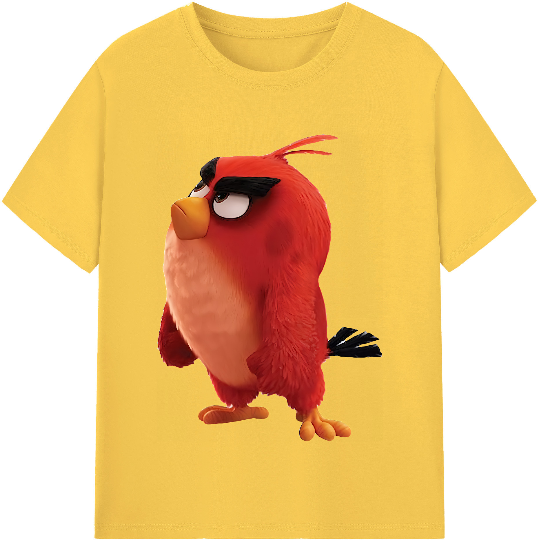 （画像用） Angry Birds アングリーバード 綿100％半袖Tシャツ（フロントプリント）