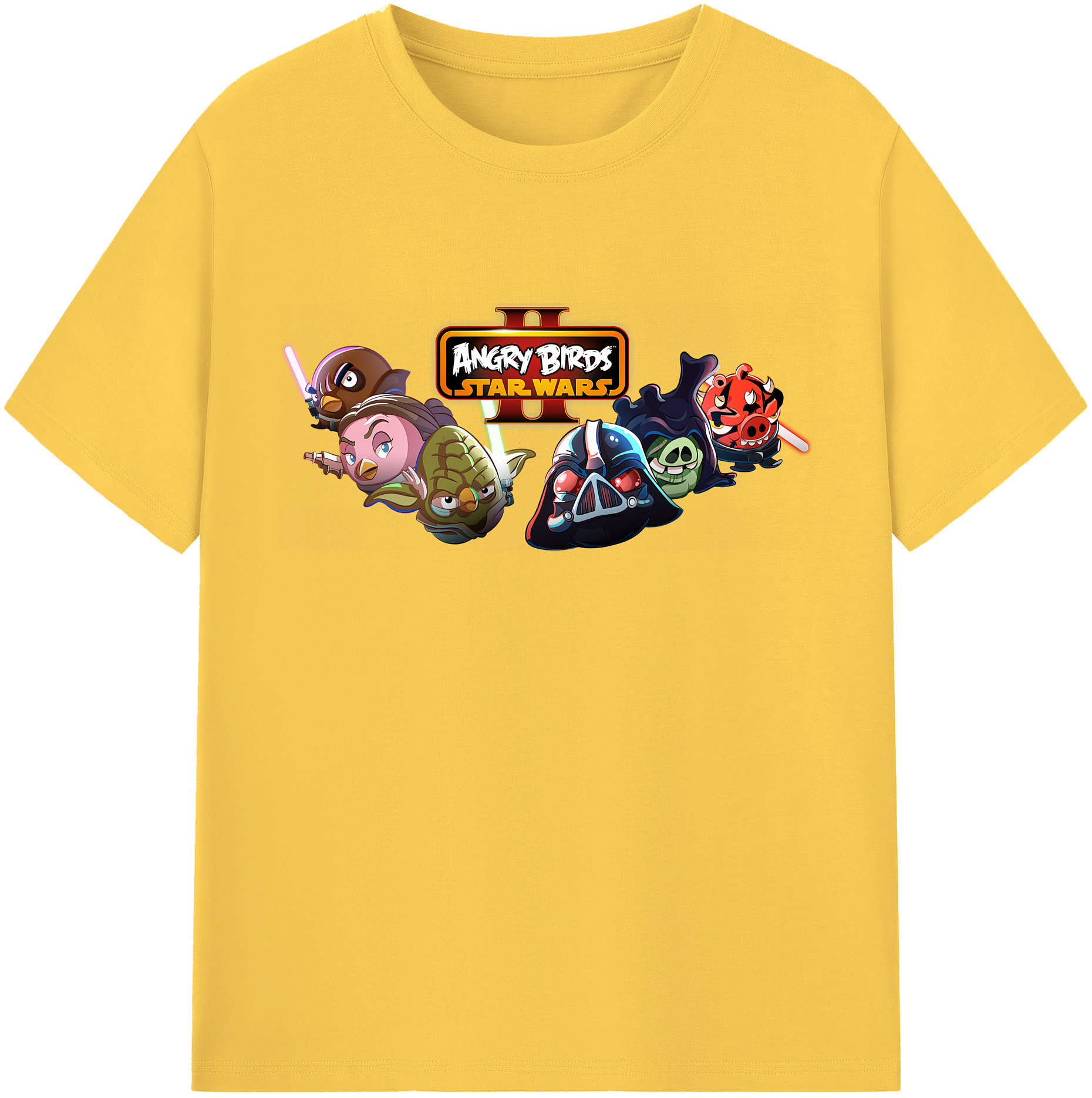 （画像用） Angry Birds アングリーバード 綿100％半袖Tシャツ（フロントプリント）