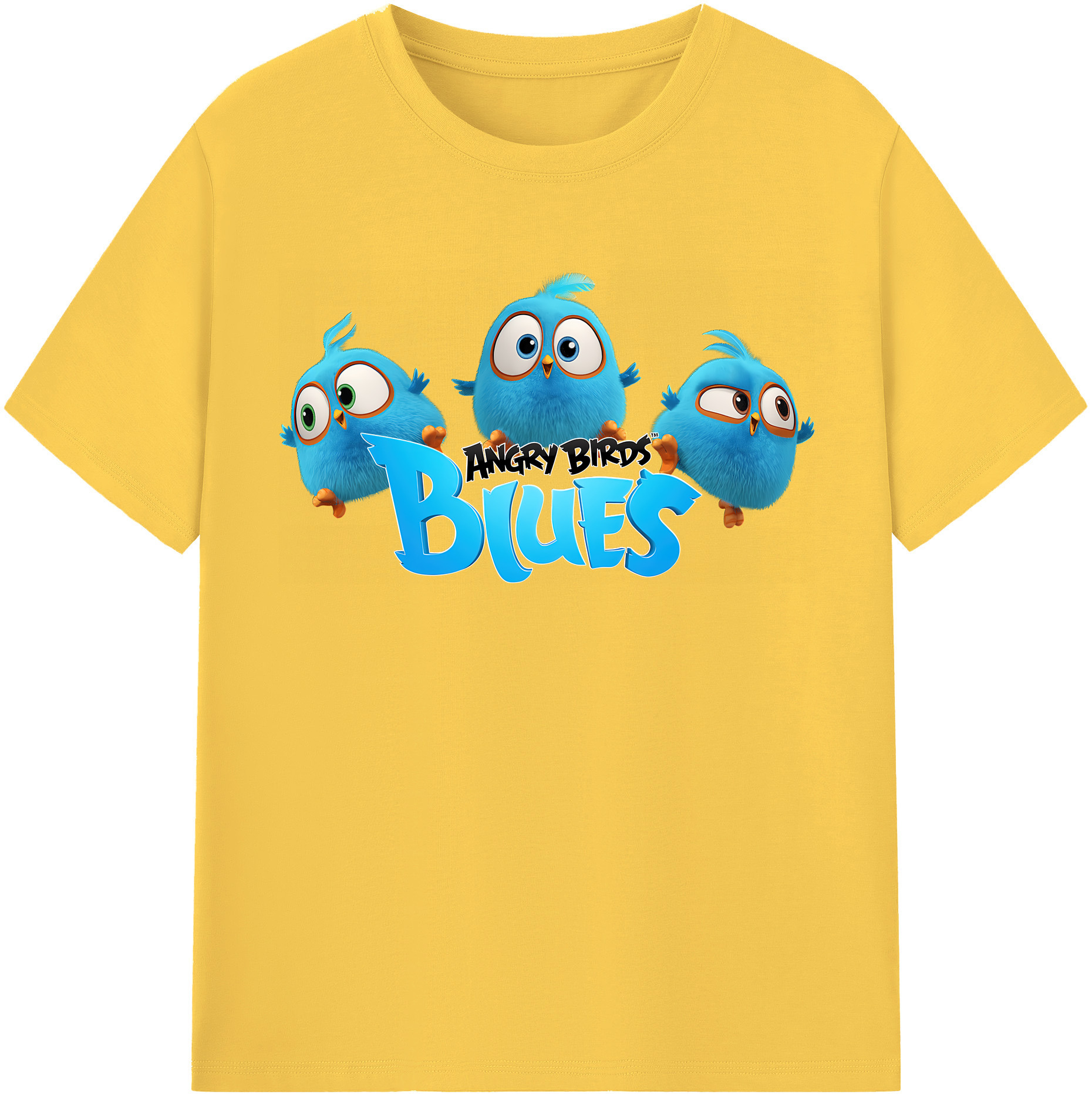 （画像用） Angry Birds アングリーバード 綿100％半袖Tシャツ（フロントプリント）