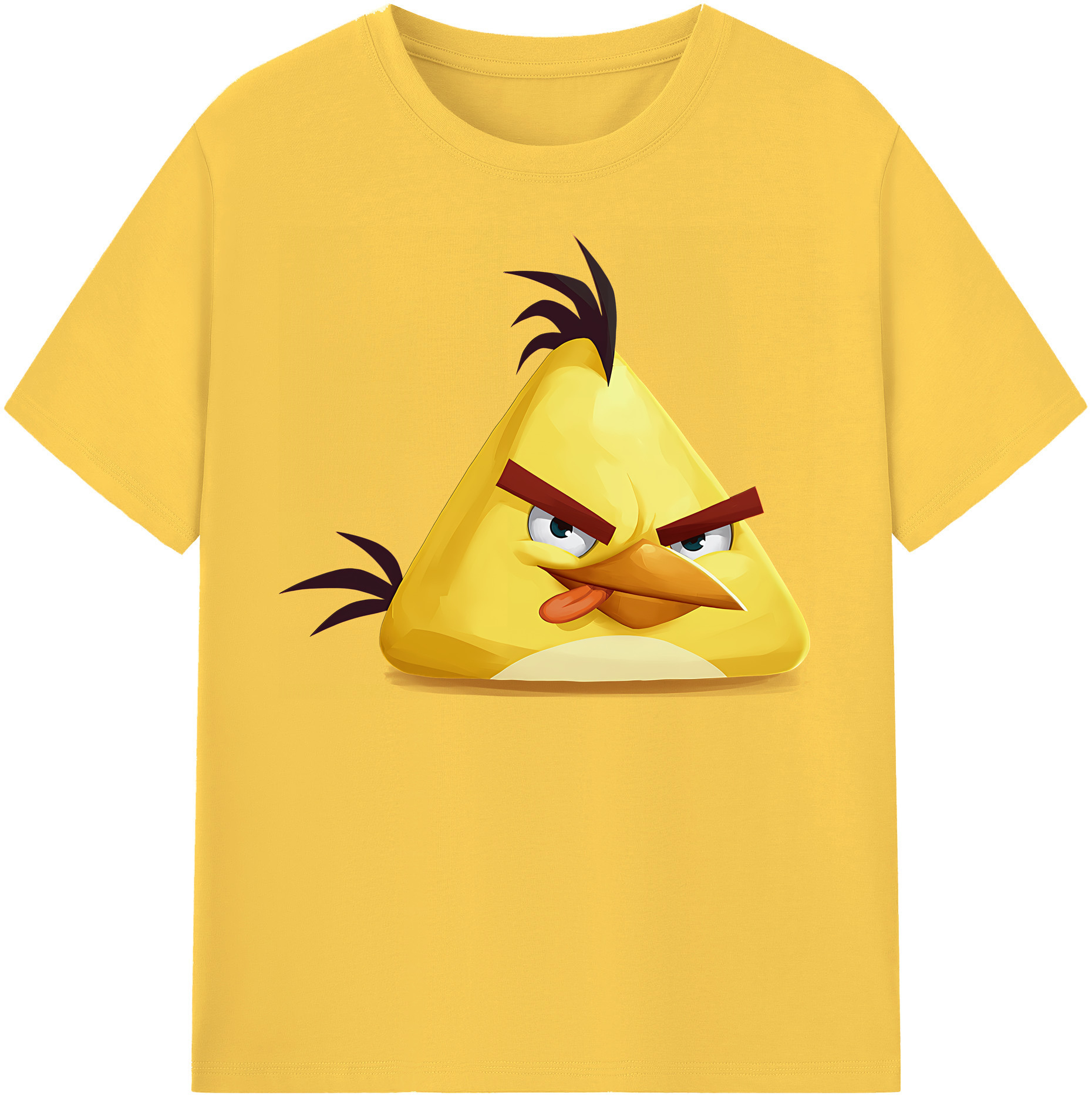 （画像用） Angry Birds アングリーバード 綿100％半袖Tシャツ（フロントプリント）