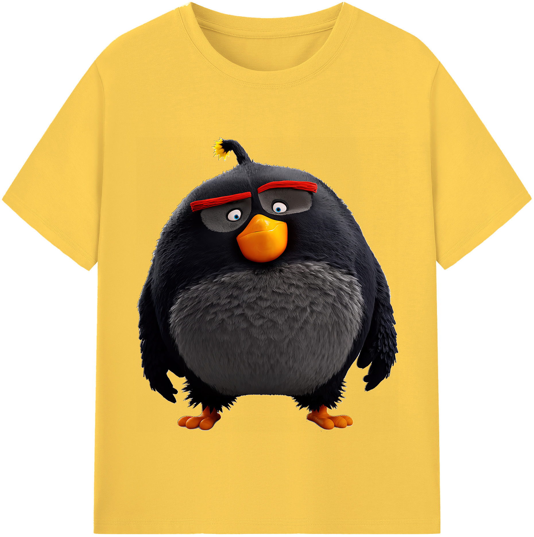 （画像用） Angry Birds アングリーバード 綿100％半袖Tシャツ（フロントプリント）