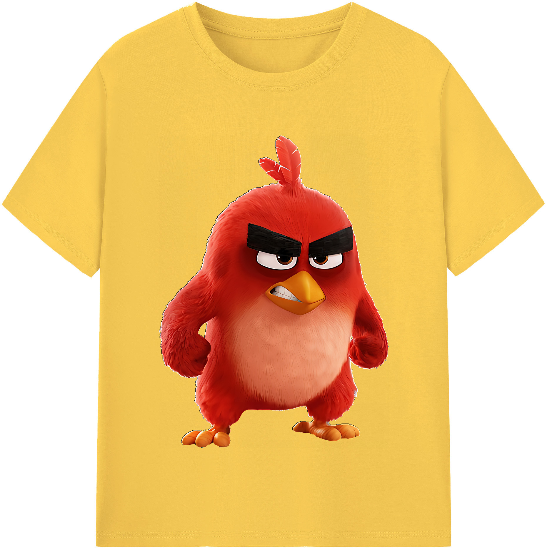 （画像用） Angry Birds アングリーバード 綿100％半袖Tシャツ（フロントプリント）