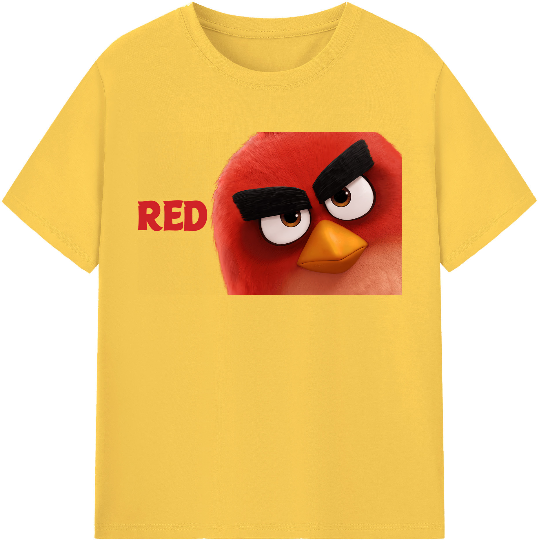 （画像用） Angry Birds アングリーバード 綿100％半袖Tシャツ（フロントプリント）