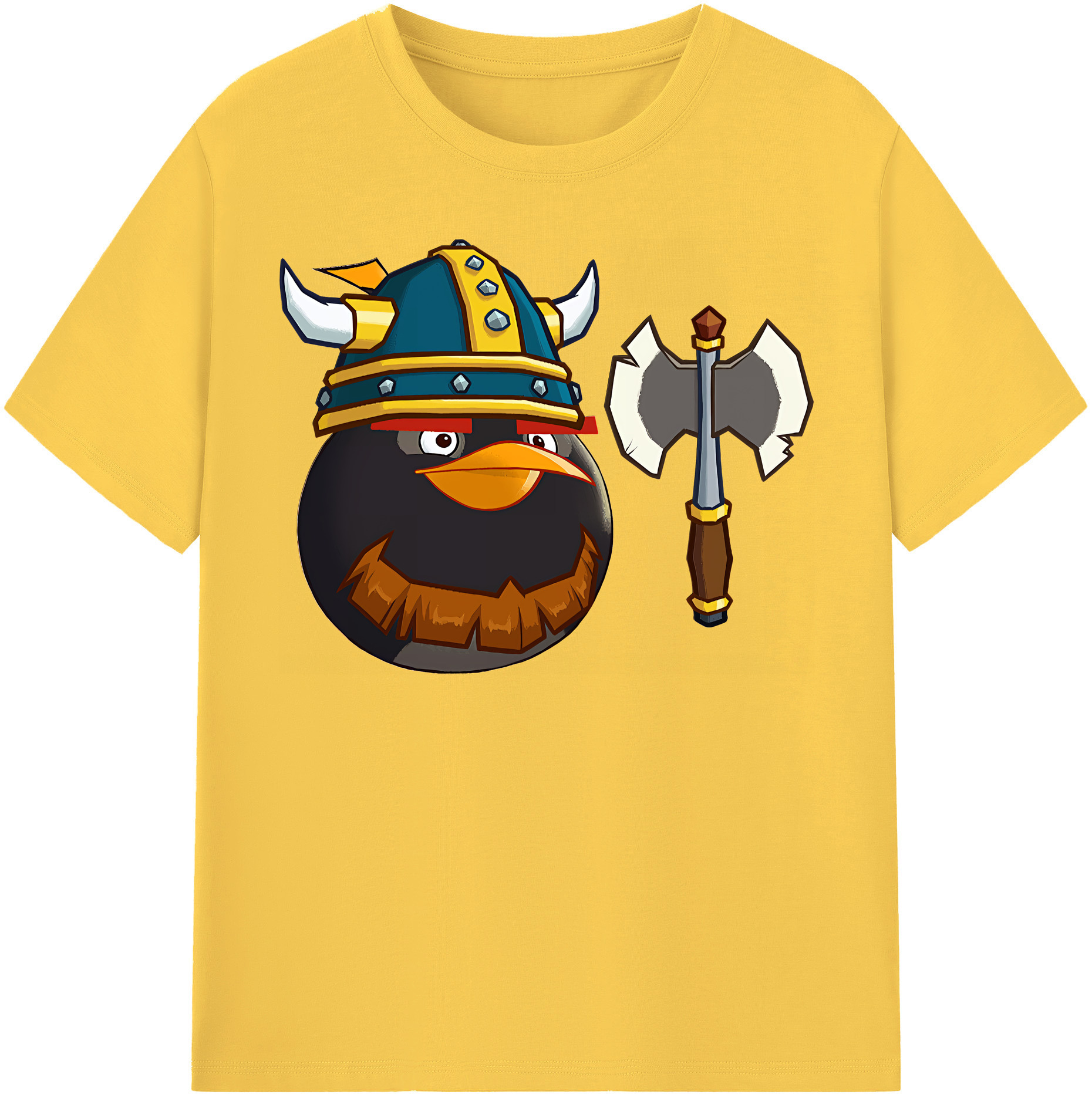 （画像用） Angry Birds アングリーバード 綿100％半袖Tシャツ（フロントプリント）